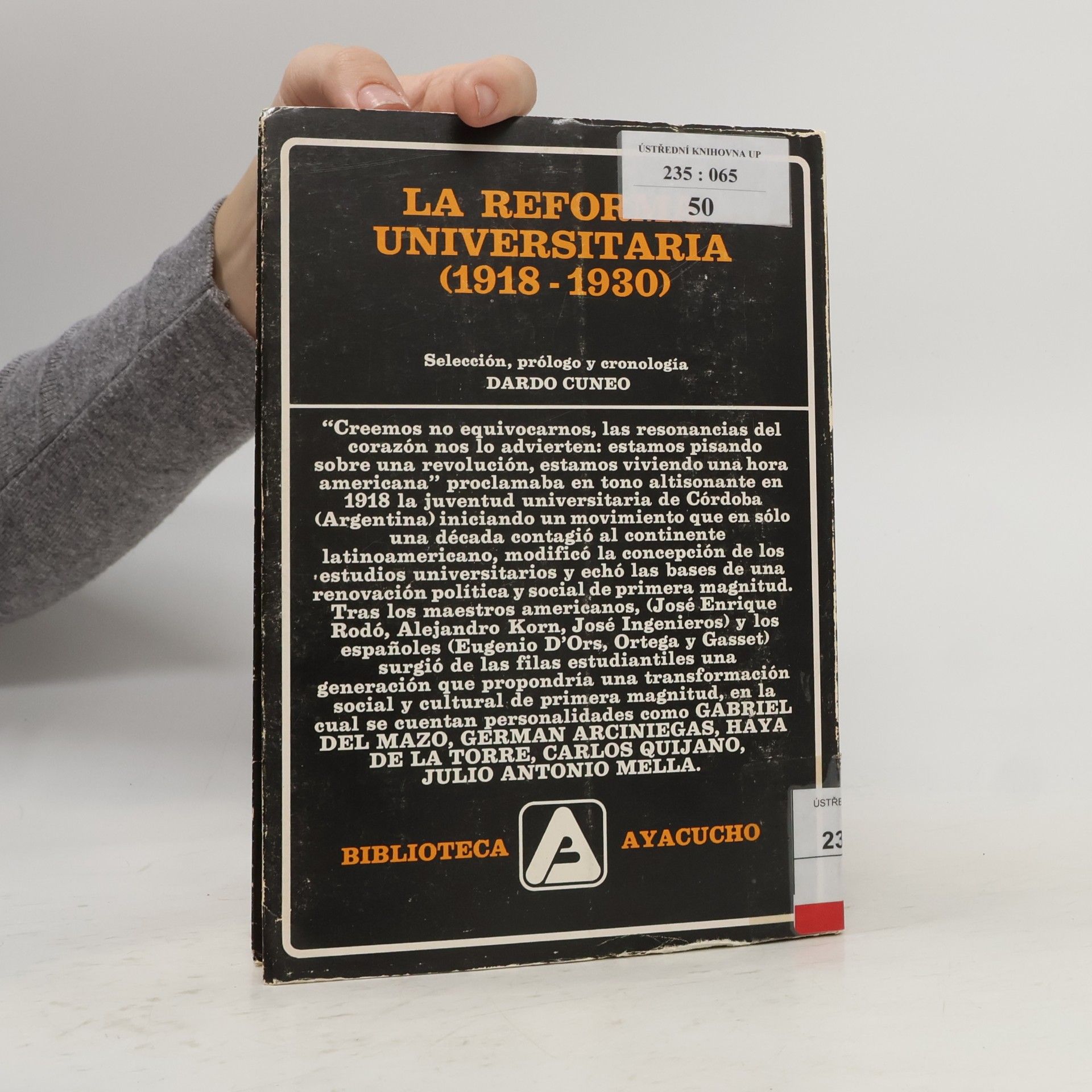 Autorenkollektiv La reforma universitaria (1918 - 1930)