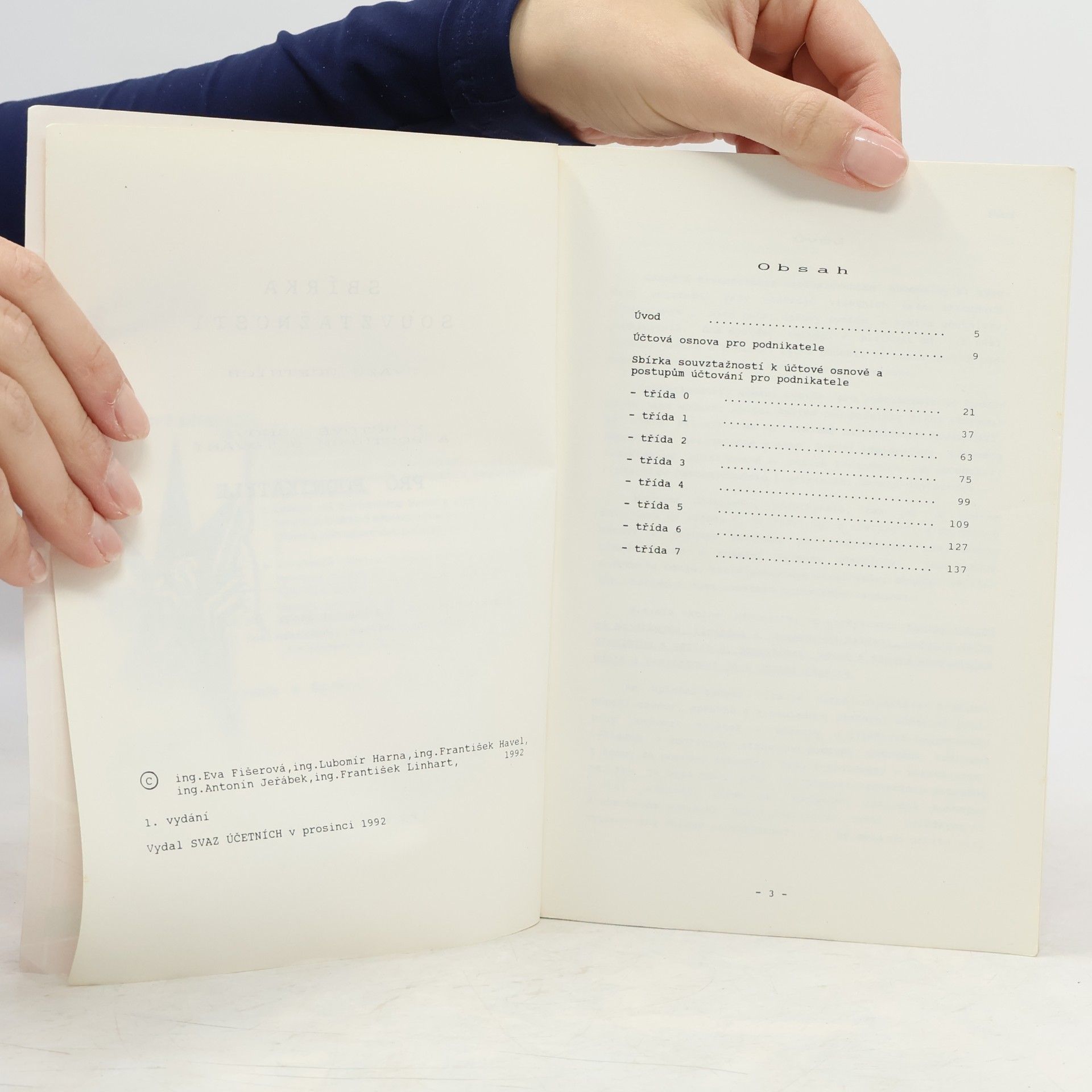 Autorenkollektiv Sbírka souvztažností Svazu účetních k účtové osnově a postupům účtování pro podnikatele