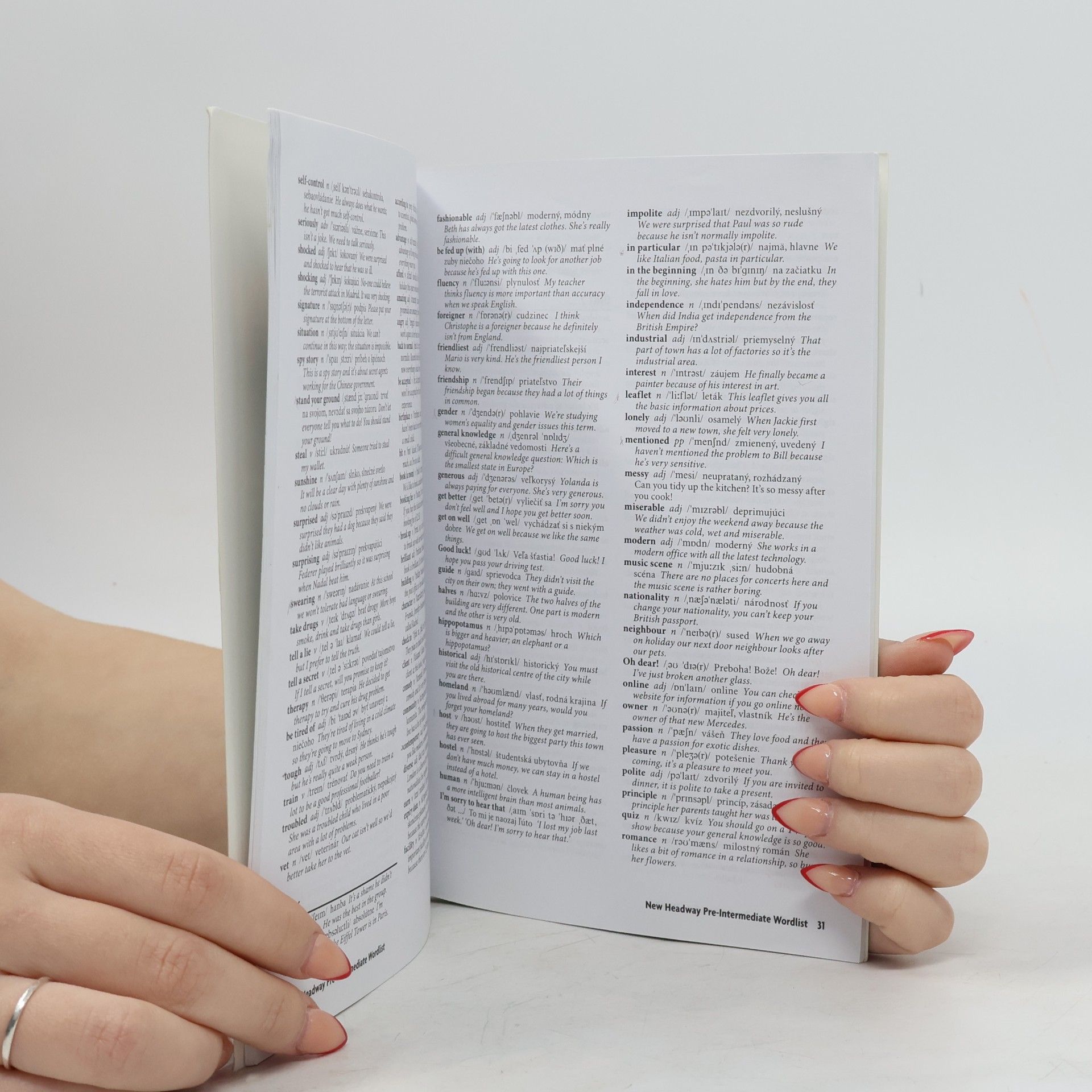 Liz Soars New Headway. Slovak Wordlist Companion