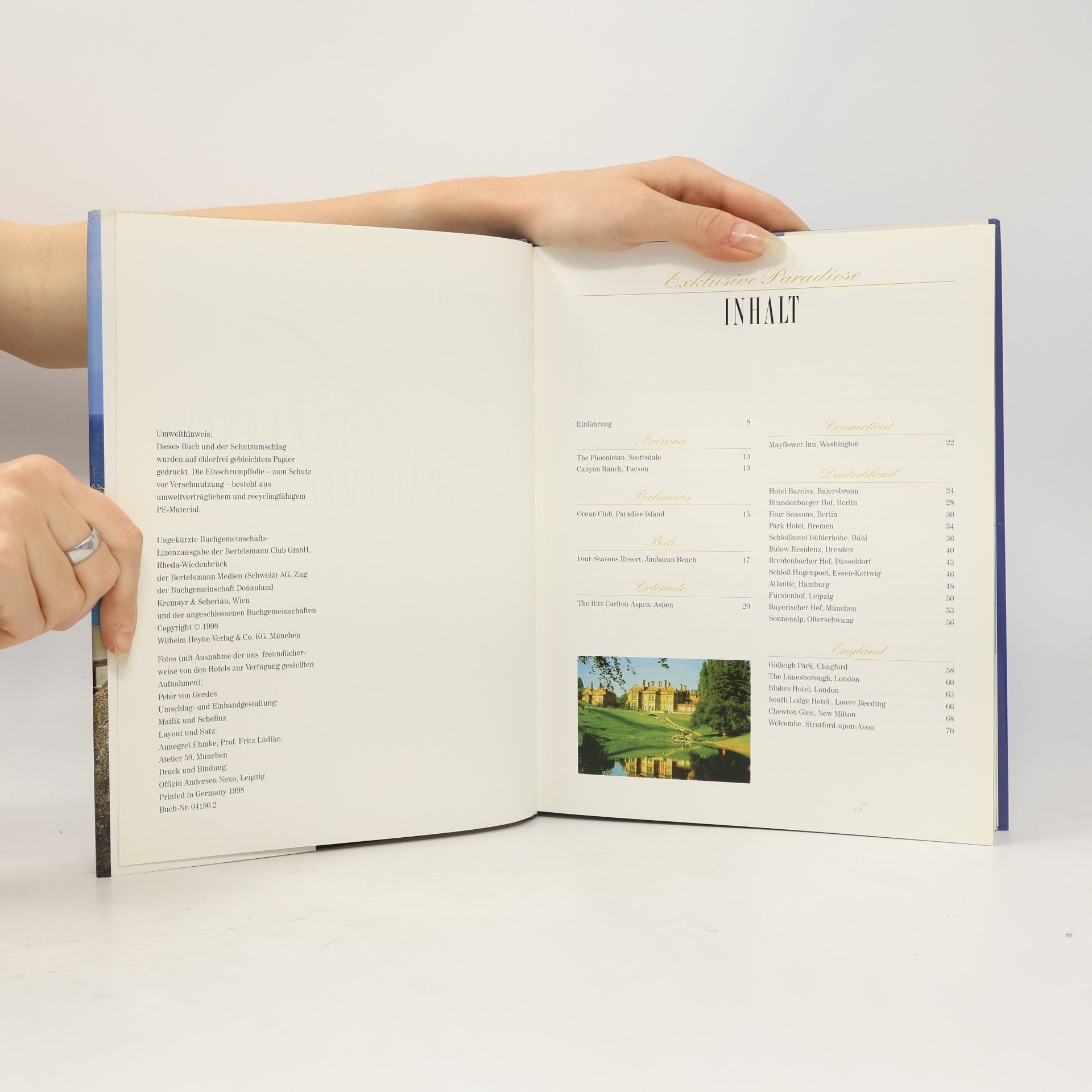 Peter Gerdes Exklusive paradise 99 Hotels zum Träumen und Geniessen