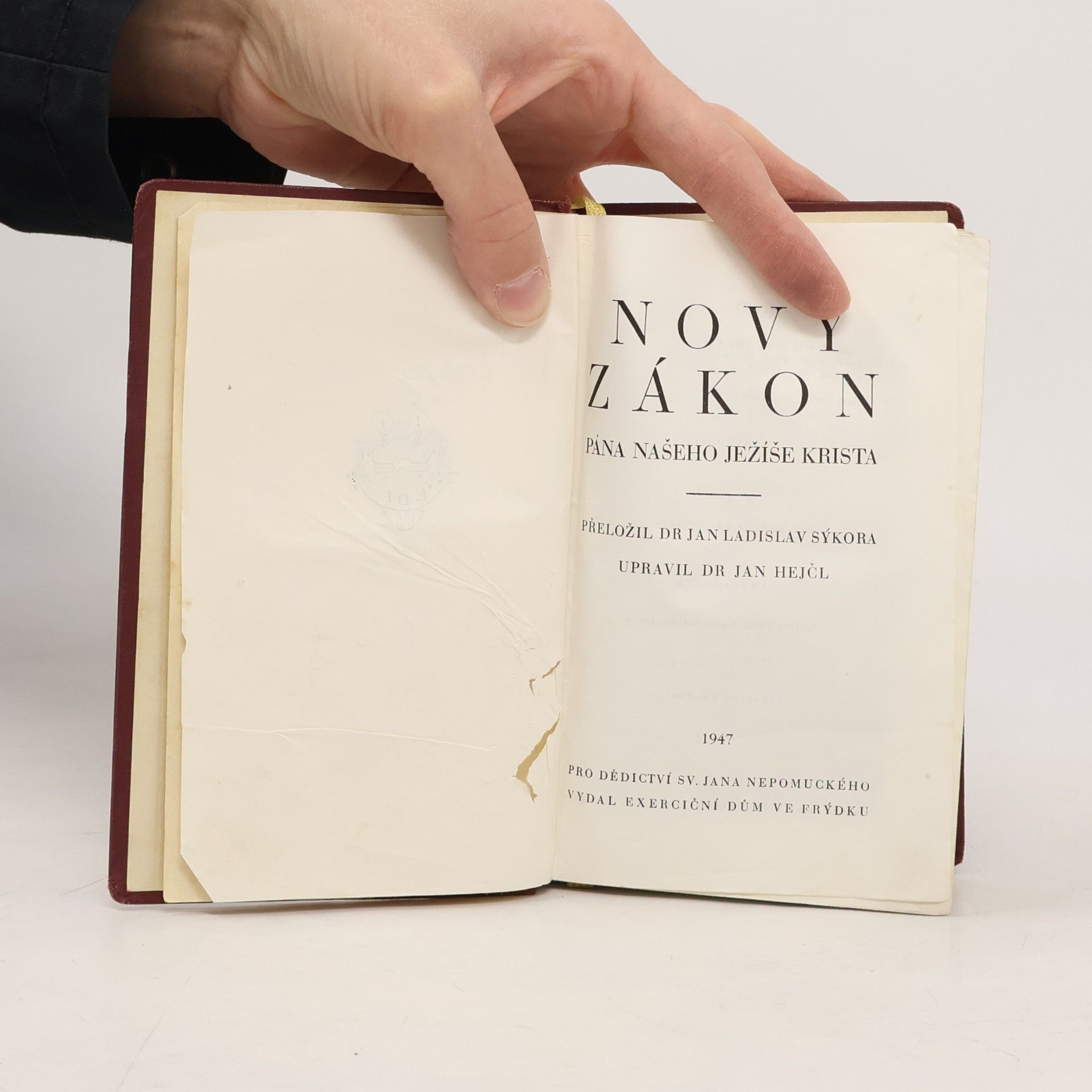 Jan Ladislav Sýkora Nový zákon