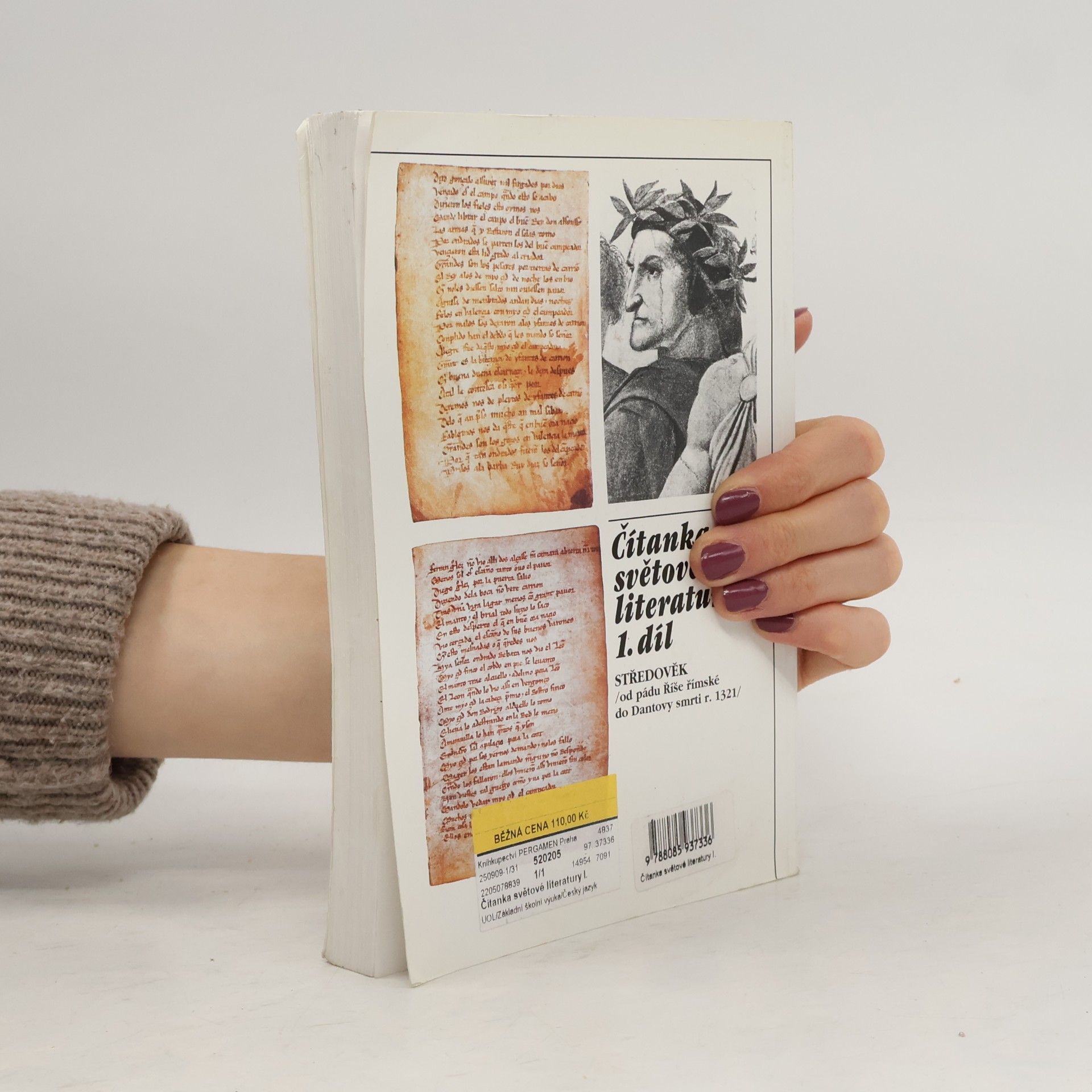 Otakar Mališ Čítanka světové literatury: Pro studenty středních a vysokých škol. 1. díl, Středověk (od pádu Říše římské do Dantovy smrti r. 1321)