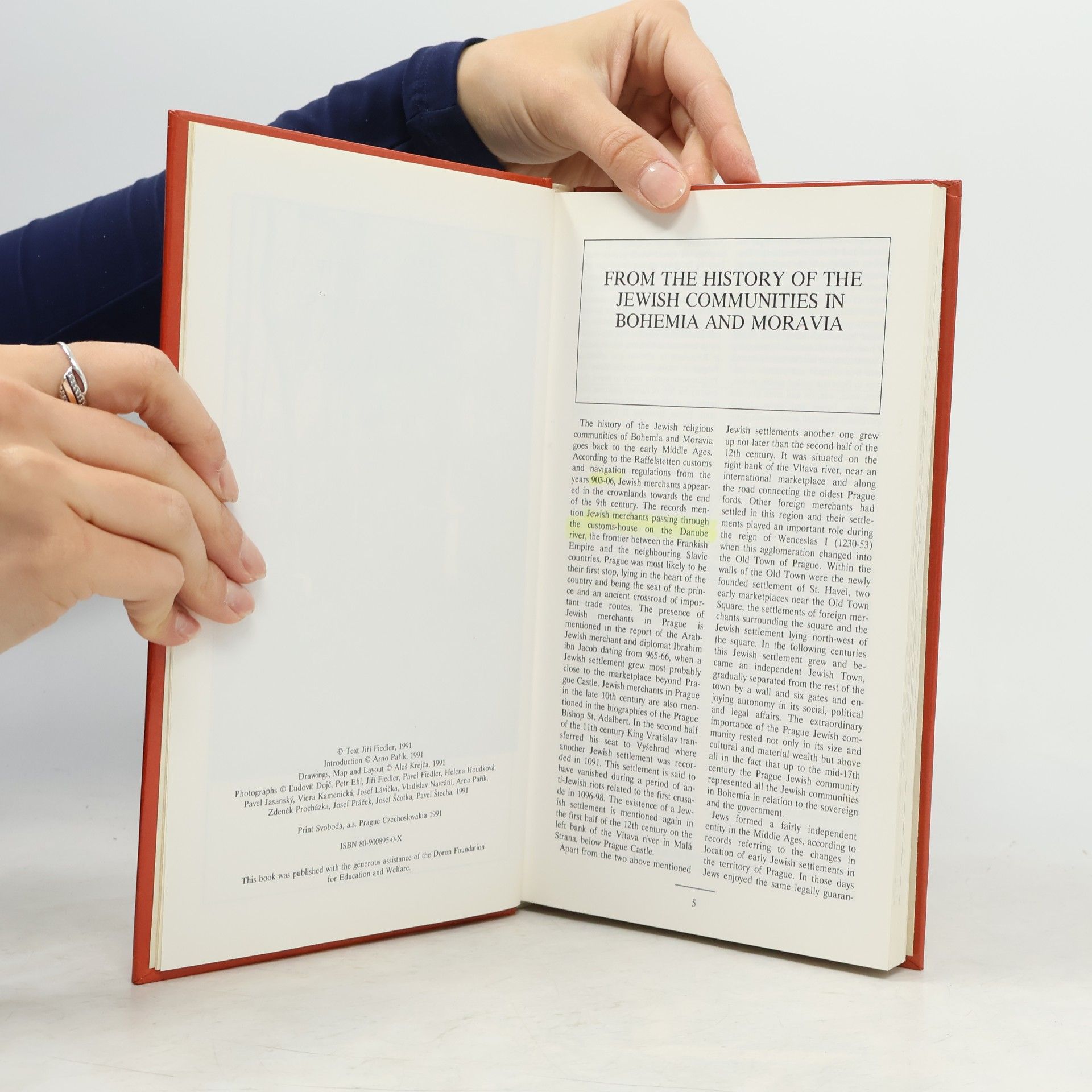 Jiří Fiedler JEWISH SIGHTS OF BOHEMIA AND MORAVIA