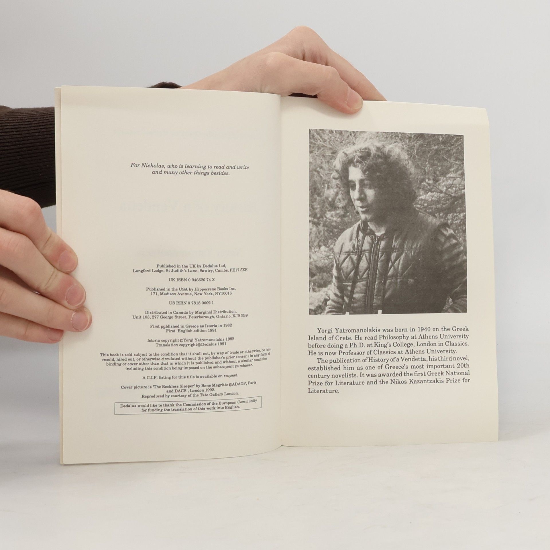 Yorgi Yatromanolakis The History of a Vendetta