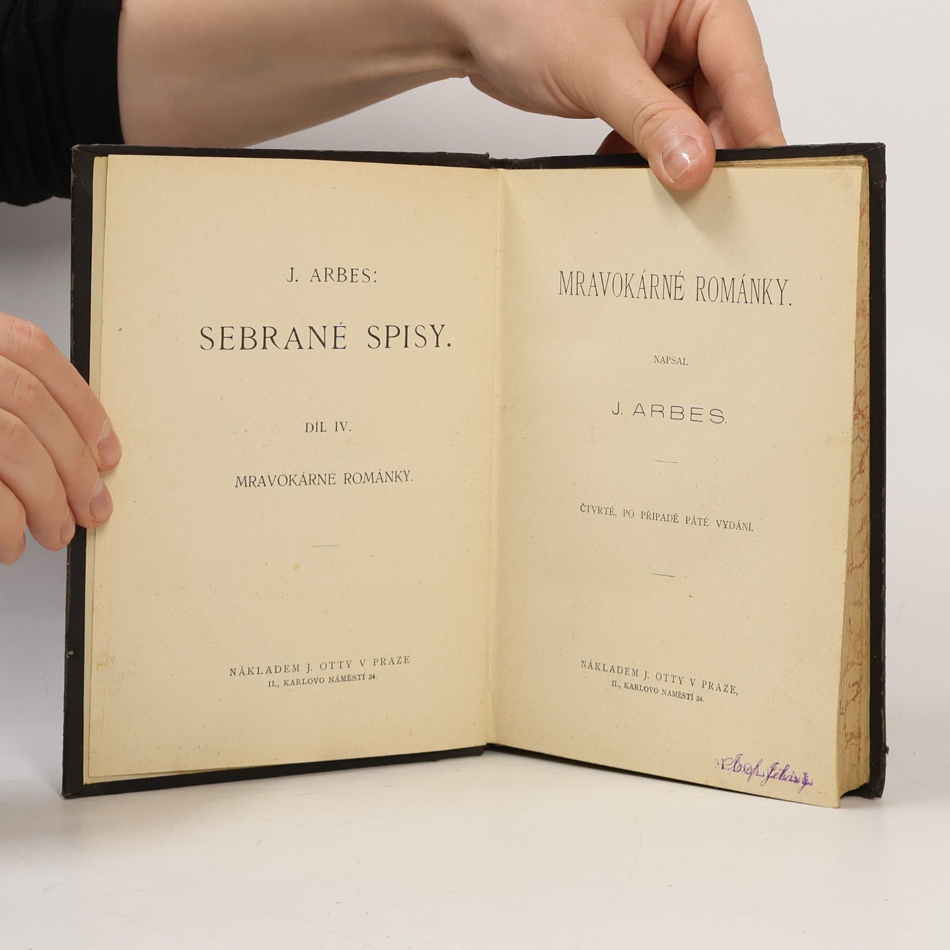 Jakub Arbes Sebrané spisy 4.