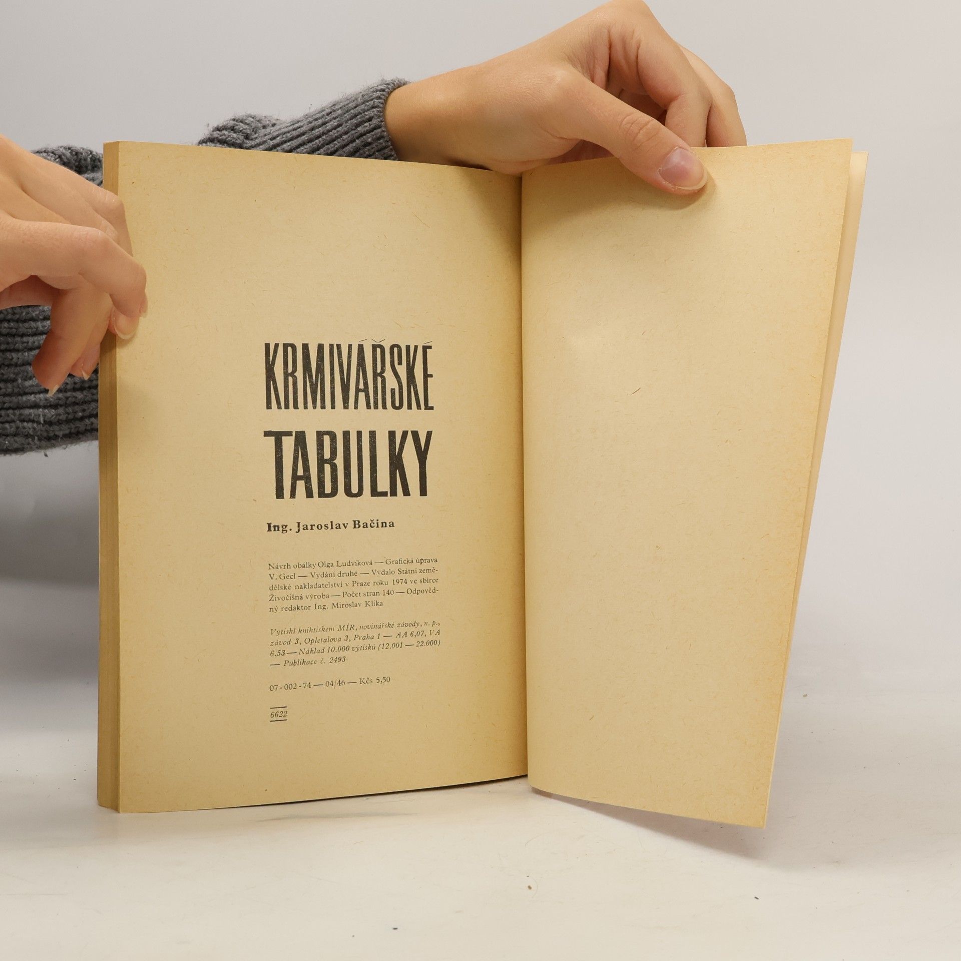 Jaroslav Bačina Krmivářské tabulky