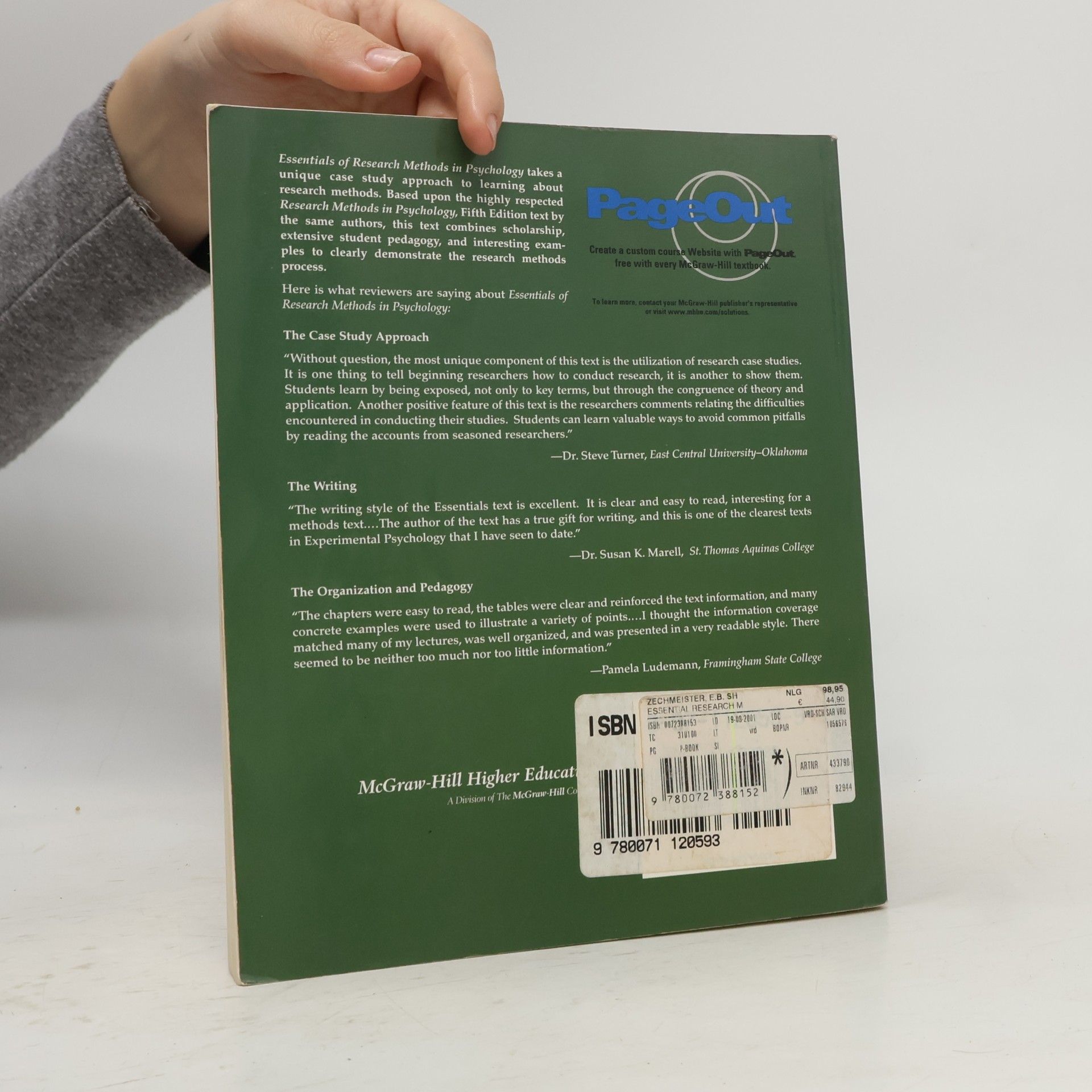 Jeanne S. Zechmeister Essentials of Research Methods in Psychology