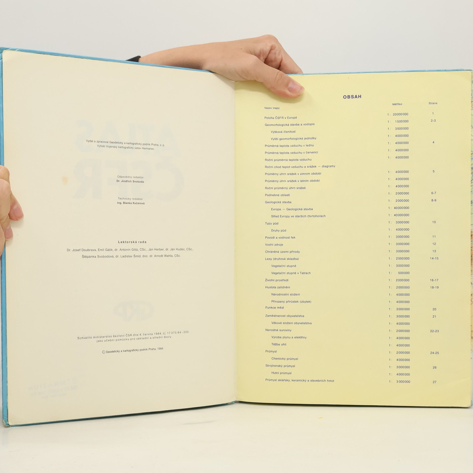 Jindřich Svoboda Atlas ČSFR