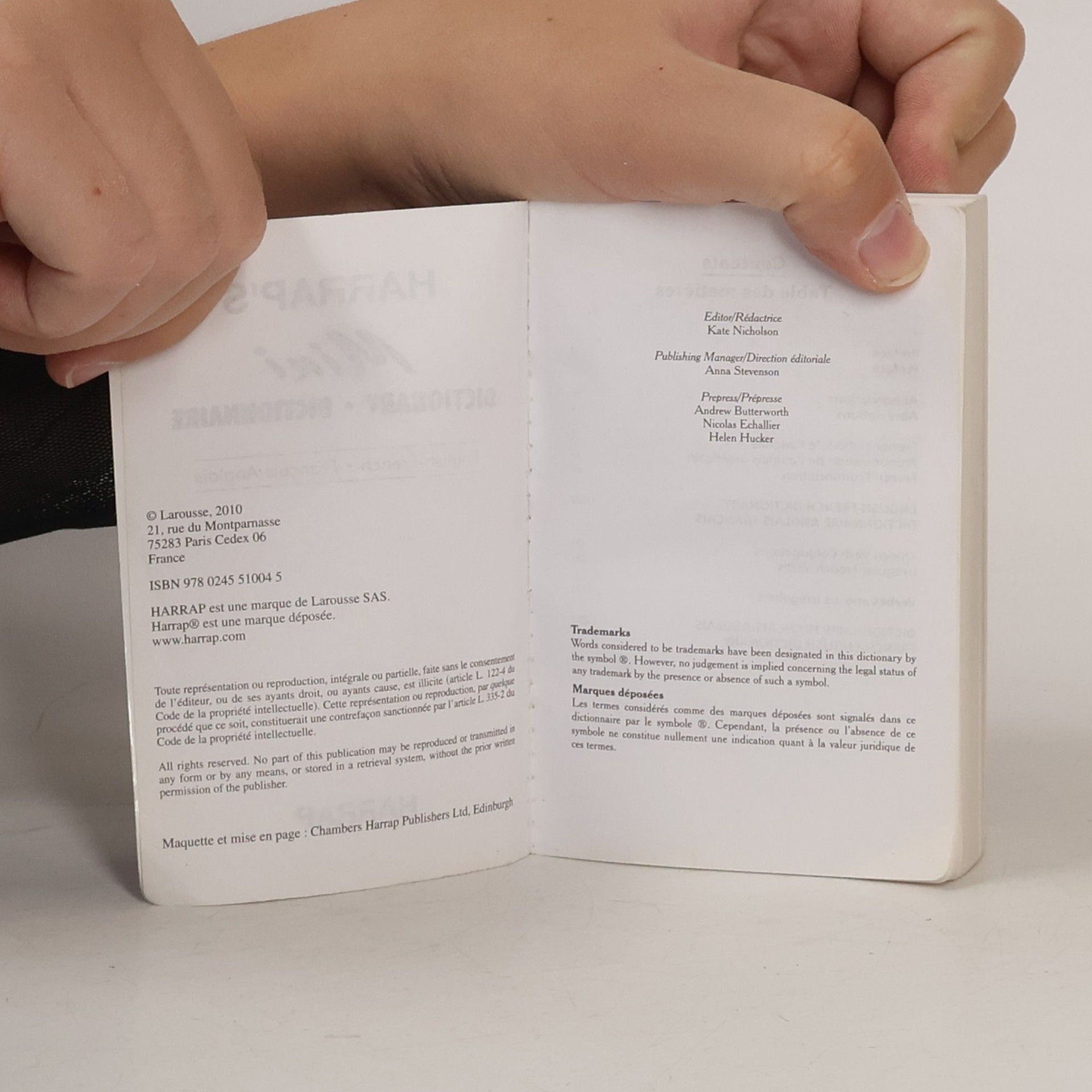 Derrick Mackereth Harrap's Mini dictionnaire anglais