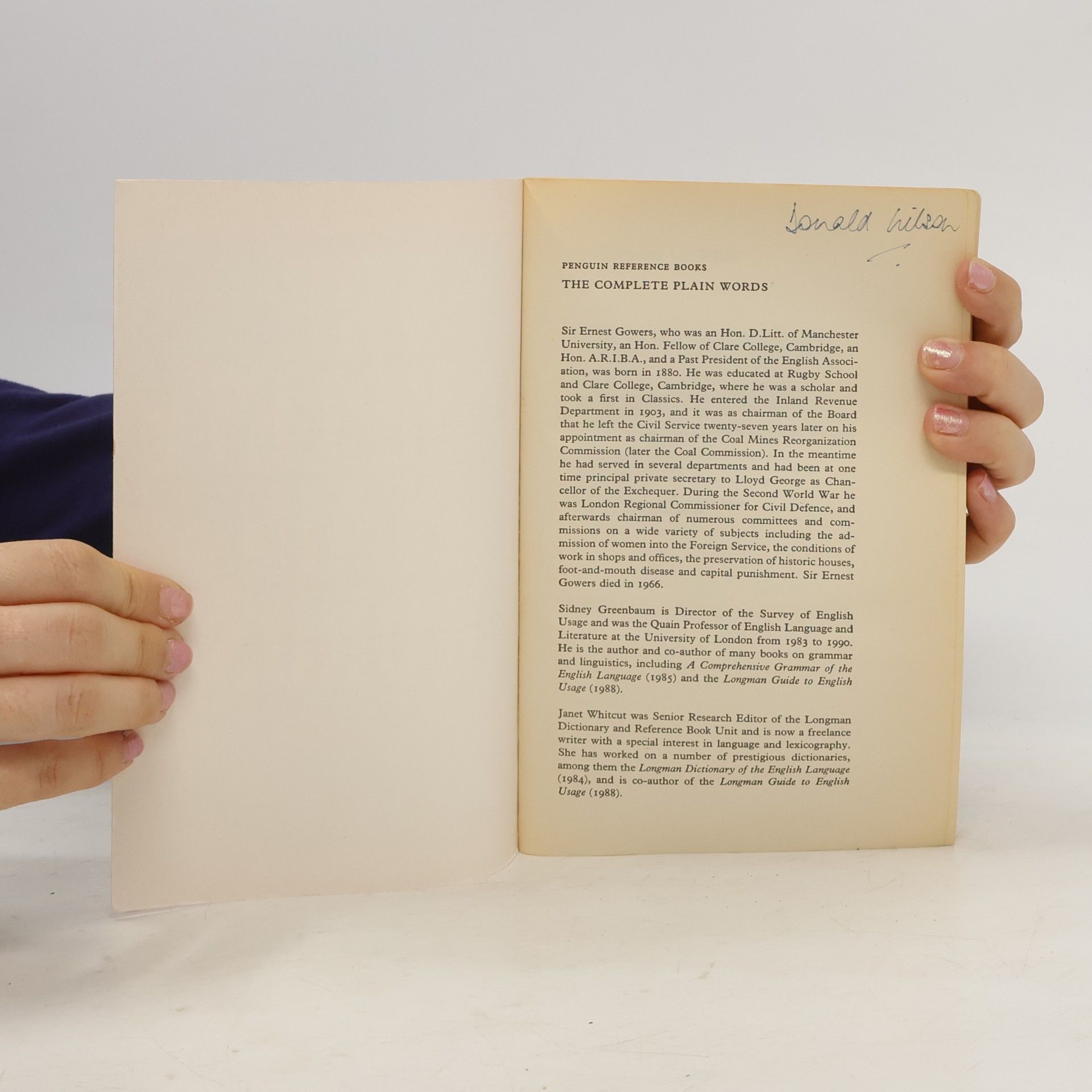 Ernest Gowers The complete plain words