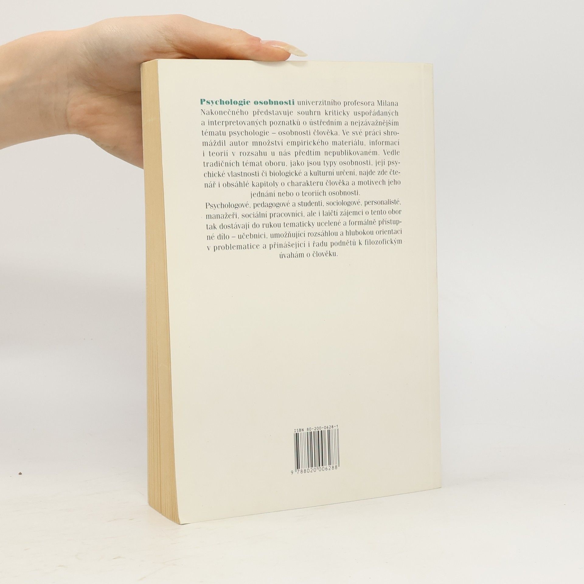 Milan Nakonečný Psychologie osobnosti