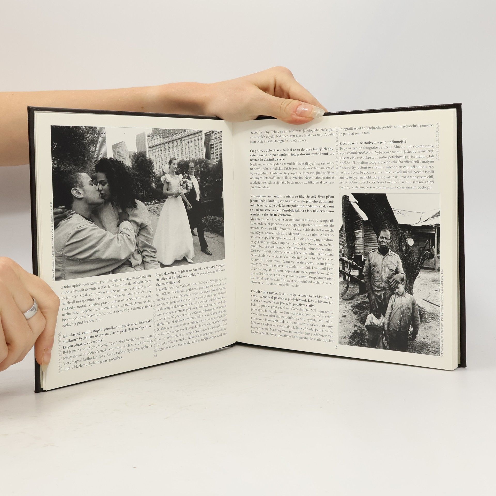 Mravec Juraj Interview s fotografií : první sedmička : Bruce Davidson, Elliot Rrwitt, Ralph Gibson, Antonín Kratochvíl, Duane Michals, Arnold Newman, Vladimir Vjatkin