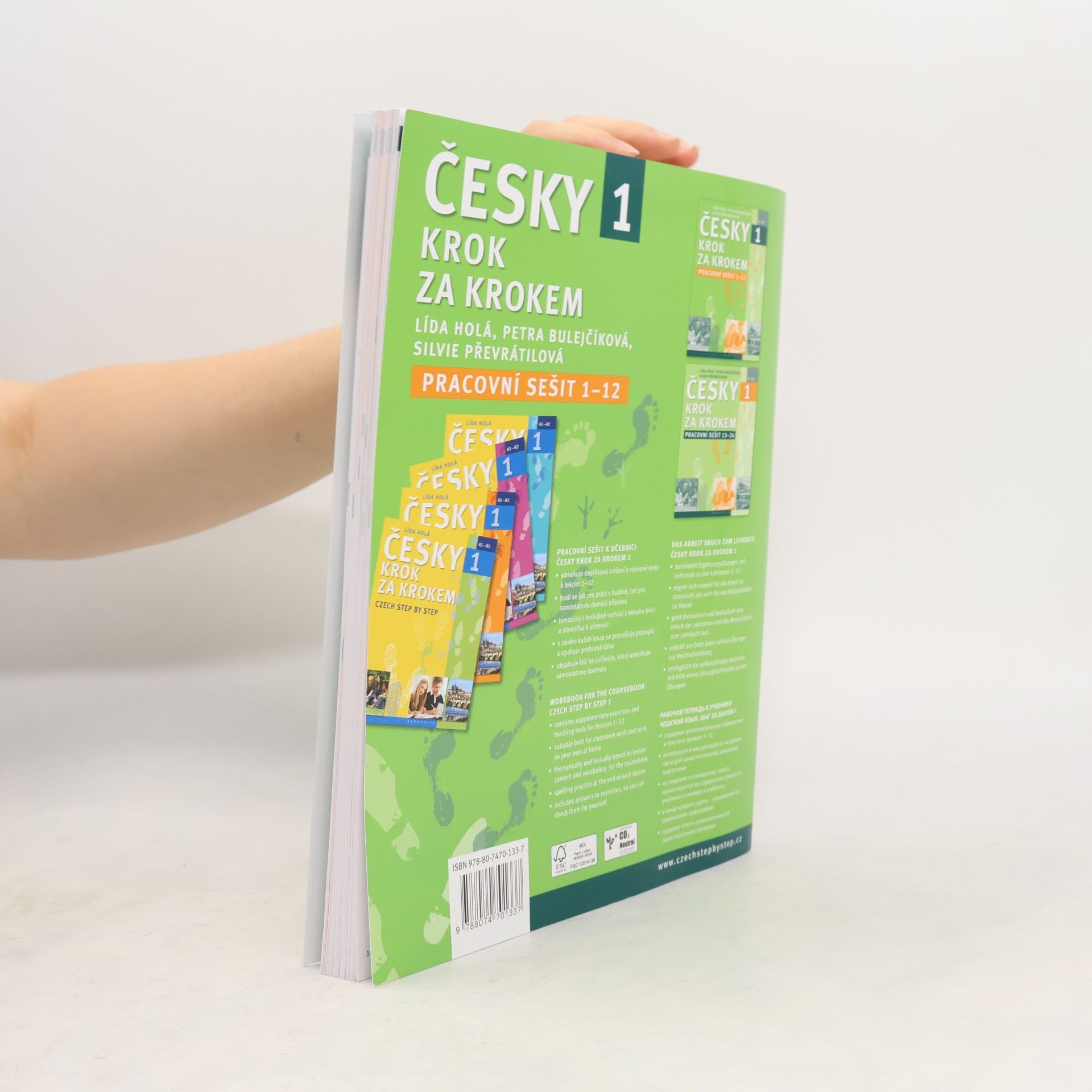 Lída Holá Česky krok za krokem 1. A1-A2. Pracovní sešit 1-12