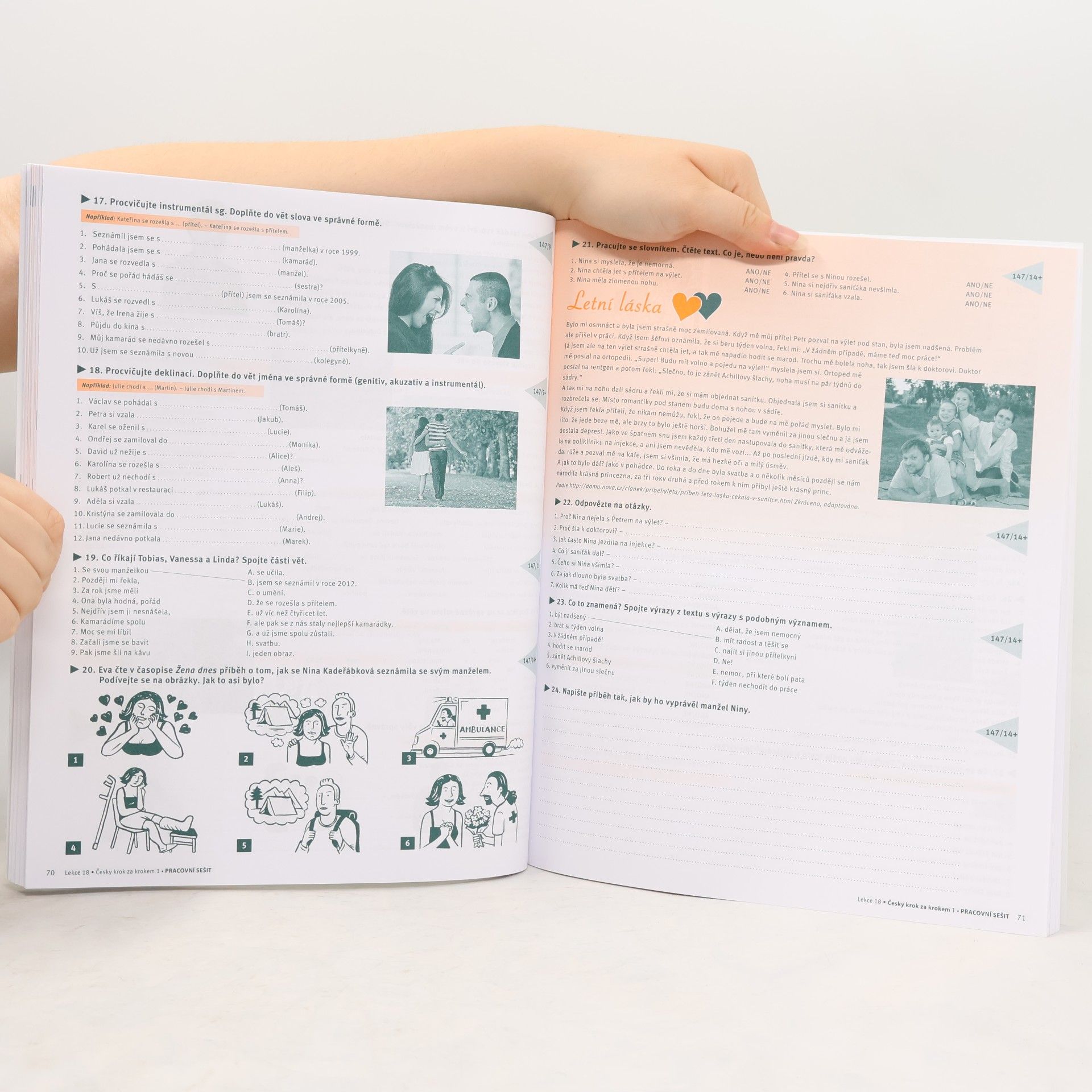 Lída Holá Česky krok za krokem 1. A1-A2. Pracovní sešit 13–24
