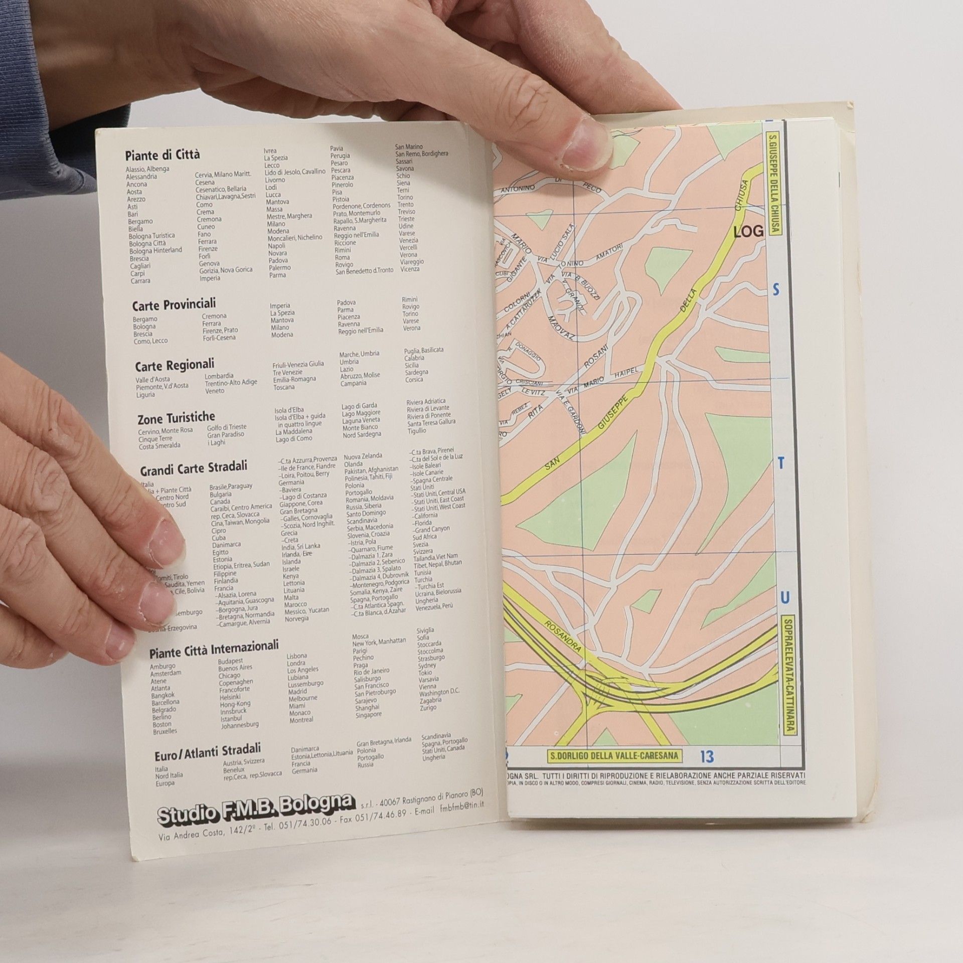 Trieste, Barcola, Villa Opicina, Trebiciano, Padriciano, Longera, zona industriale, pianta della citta