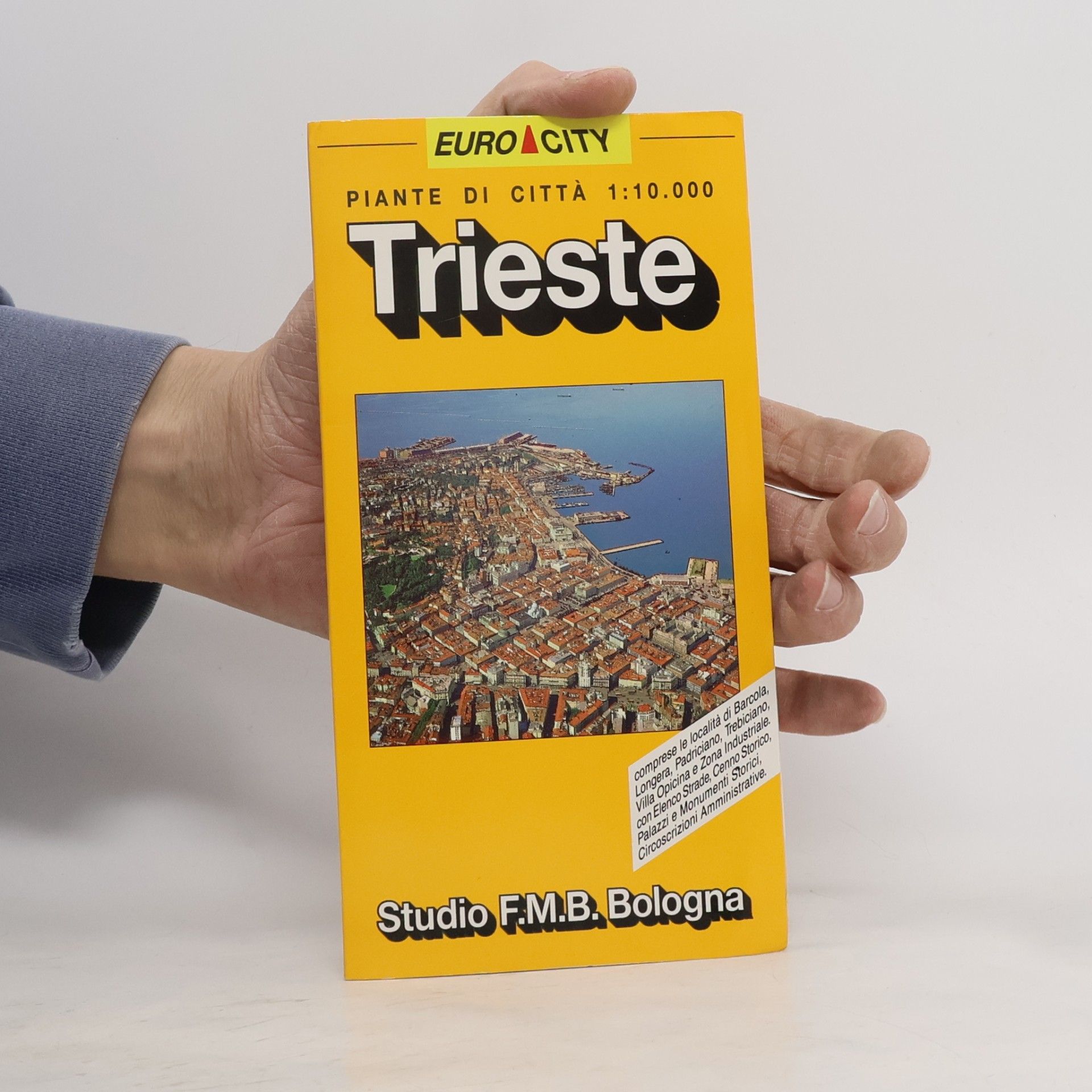 Trieste, Barcola, Villa Opicina, Trebiciano, Padriciano, Longera, zona industriale, pianta della citta