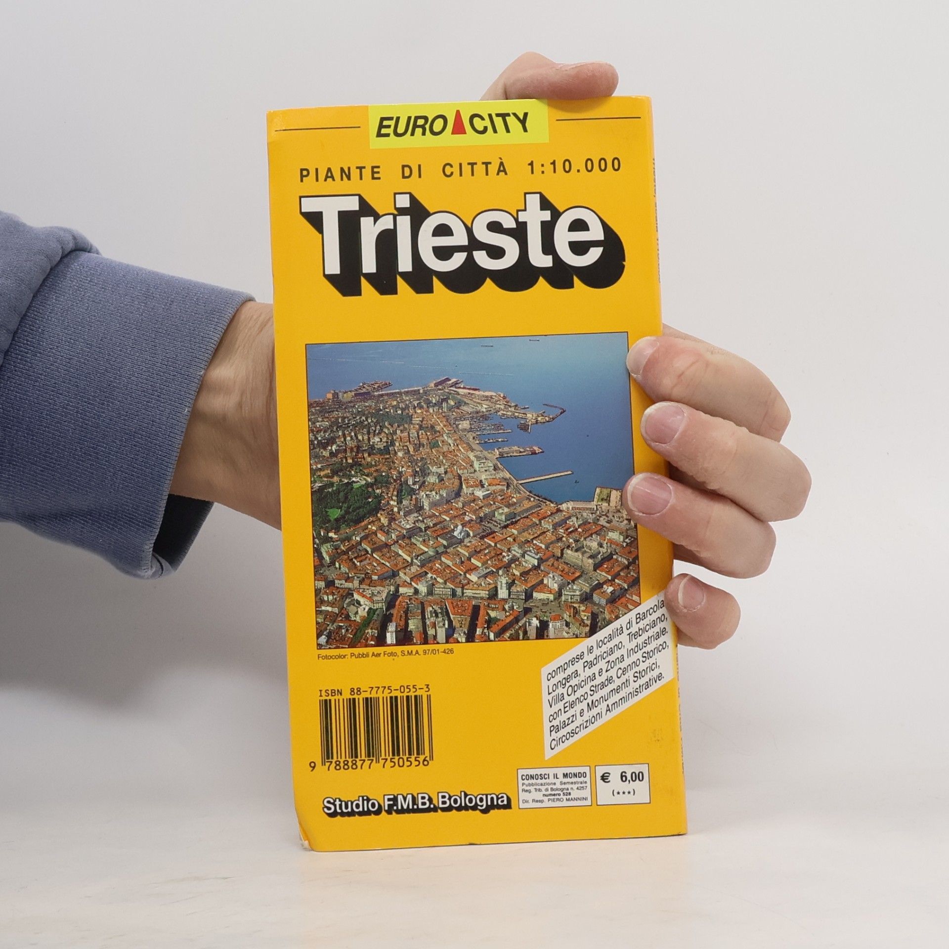 Trieste, Barcola, Villa Opicina, Trebiciano, Padriciano, Longera, zona industriale, pianta della citta