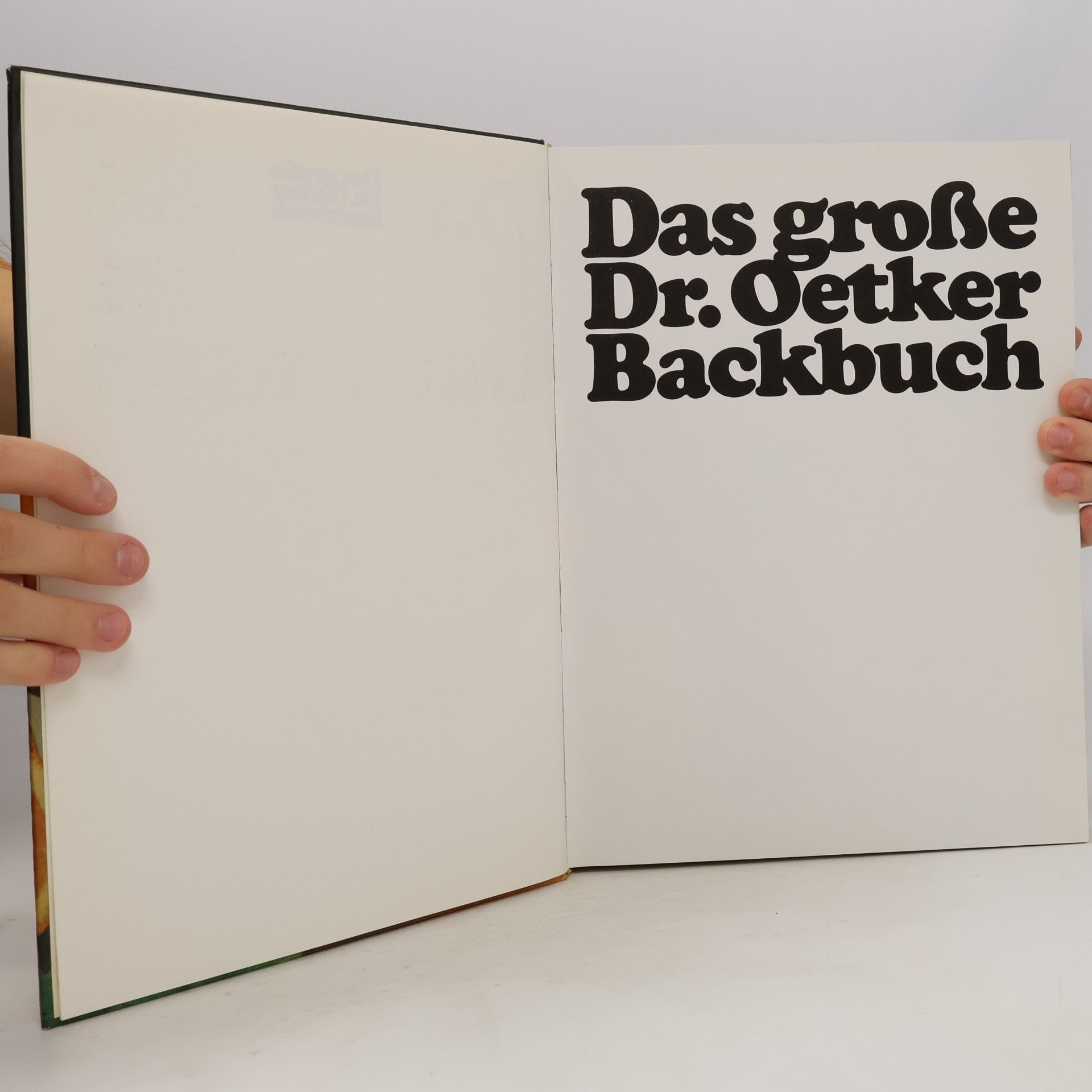 Various authors Das große Dr. Oetker Backbuch