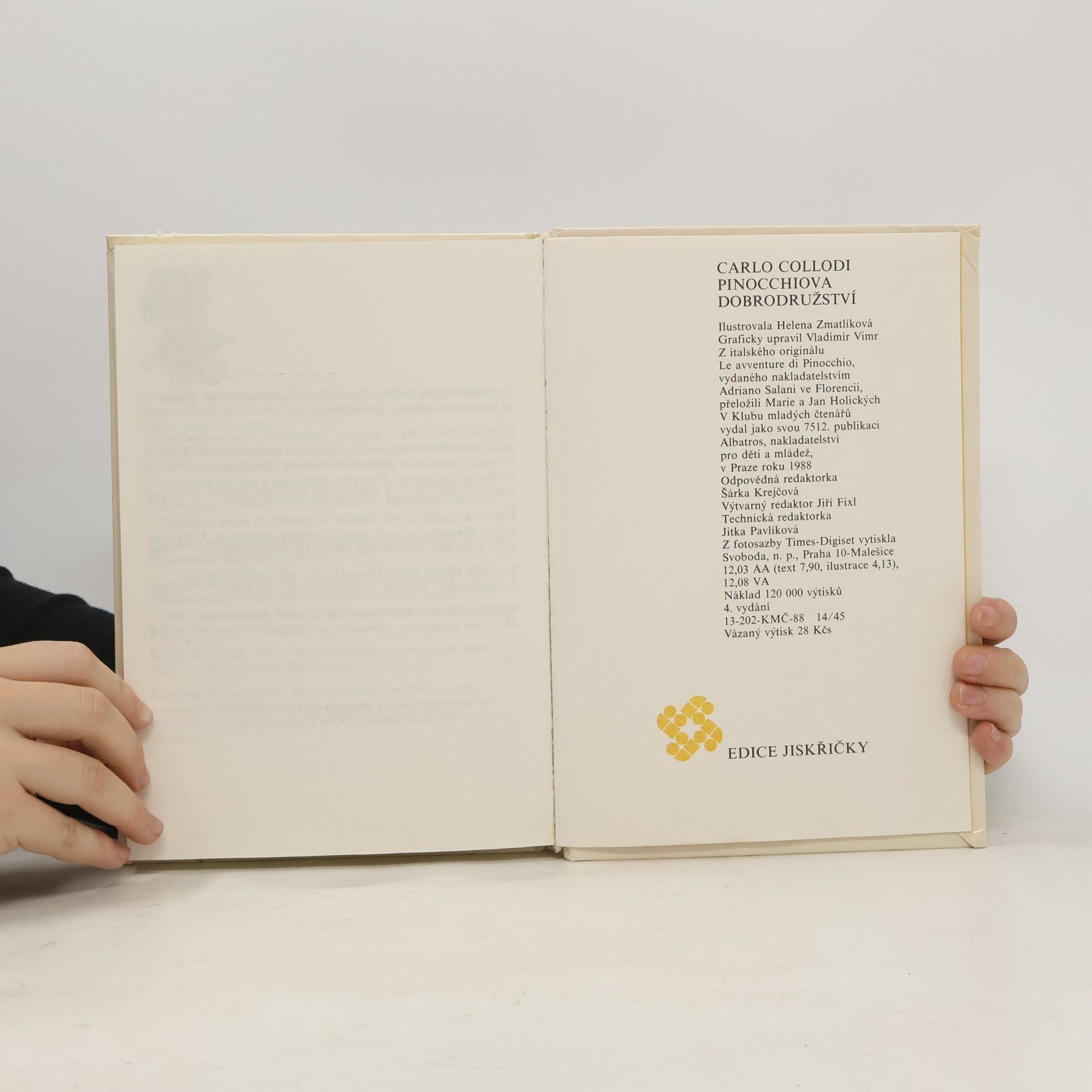 Carlo Collodi Pinocchiova dobrodružství