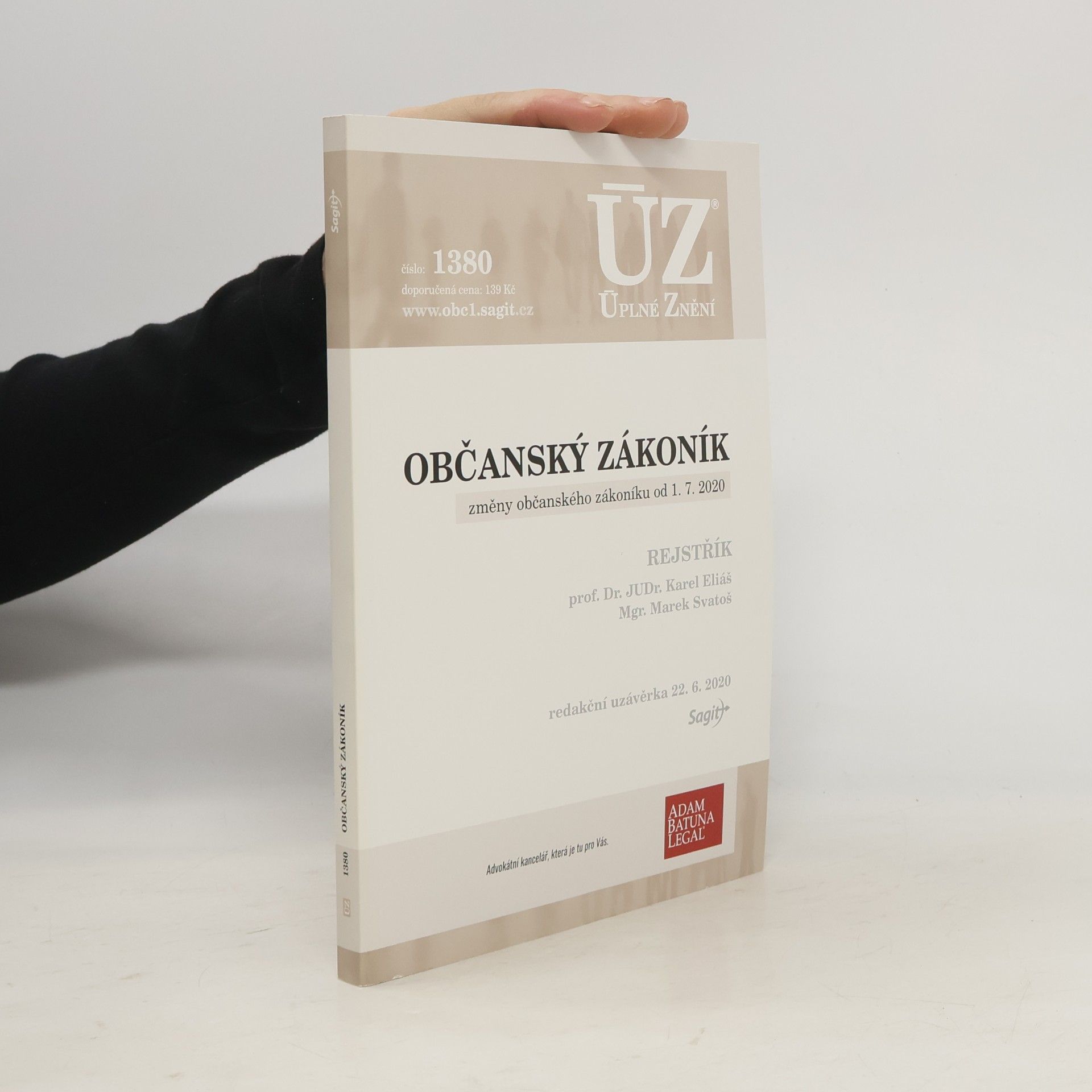 Marek Svatoš Občanský zákoník : změny občanského zákoníku od 1.7. 2020