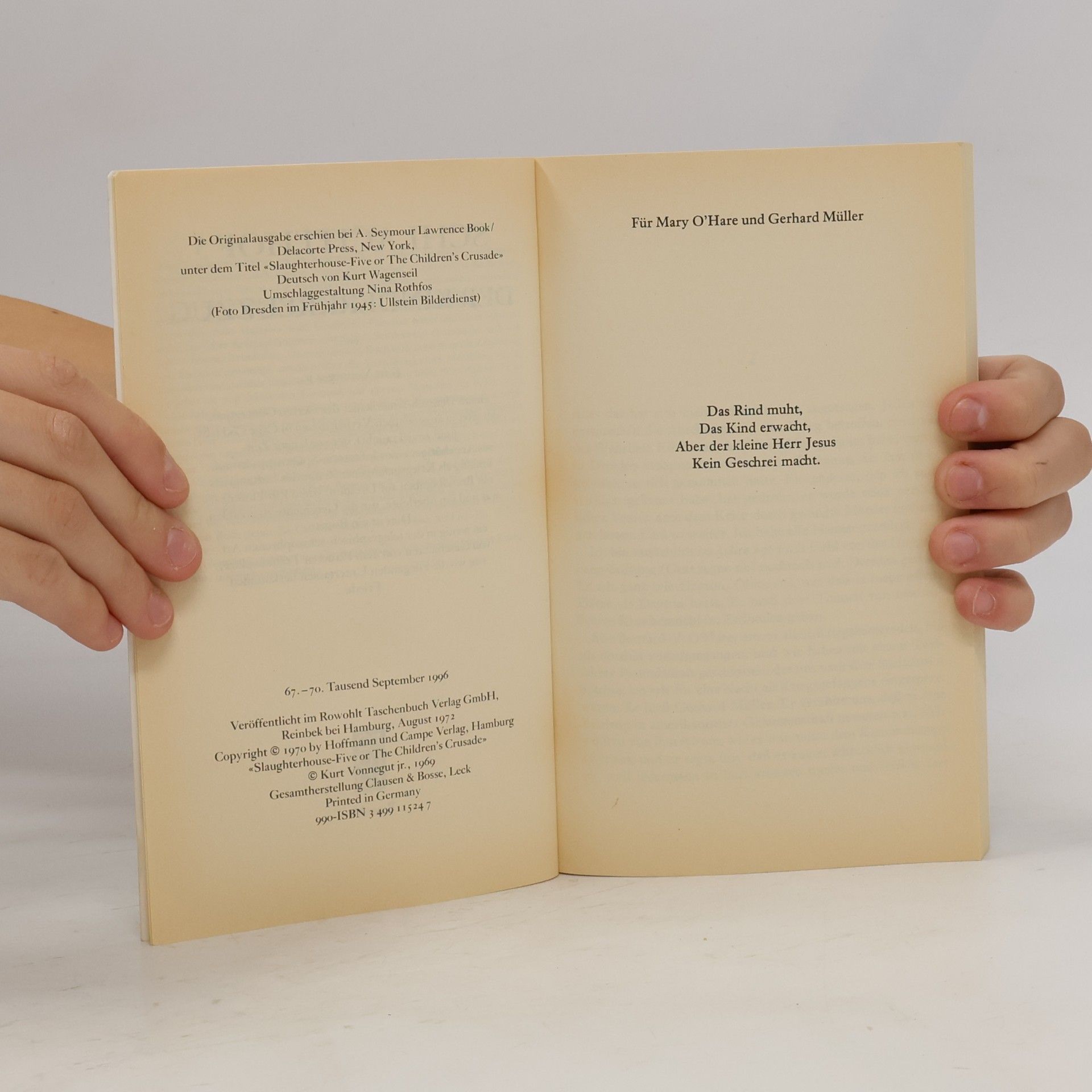 Kurt Vonnegut Schlachthof 5