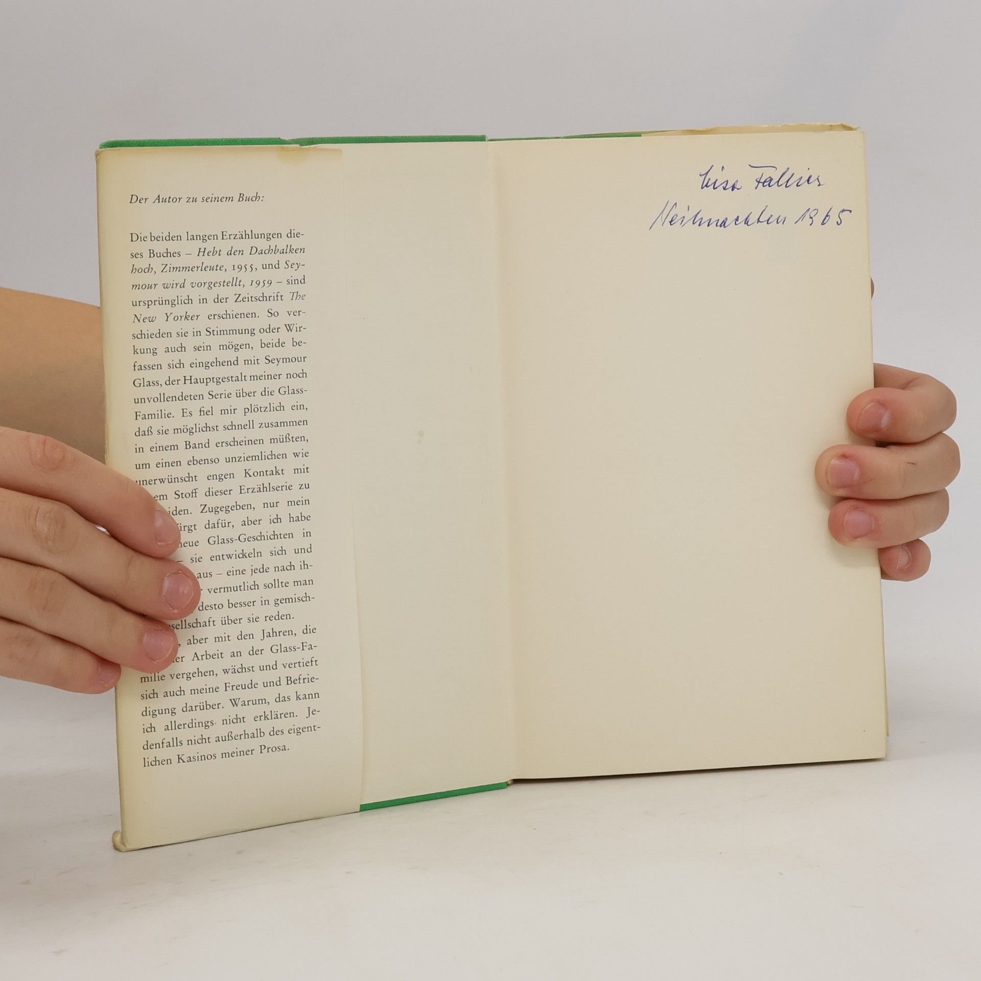 J. D. Salinger Hebt den Dachbalken hoch, Zimmerleute & Seymour wird vorgestellt