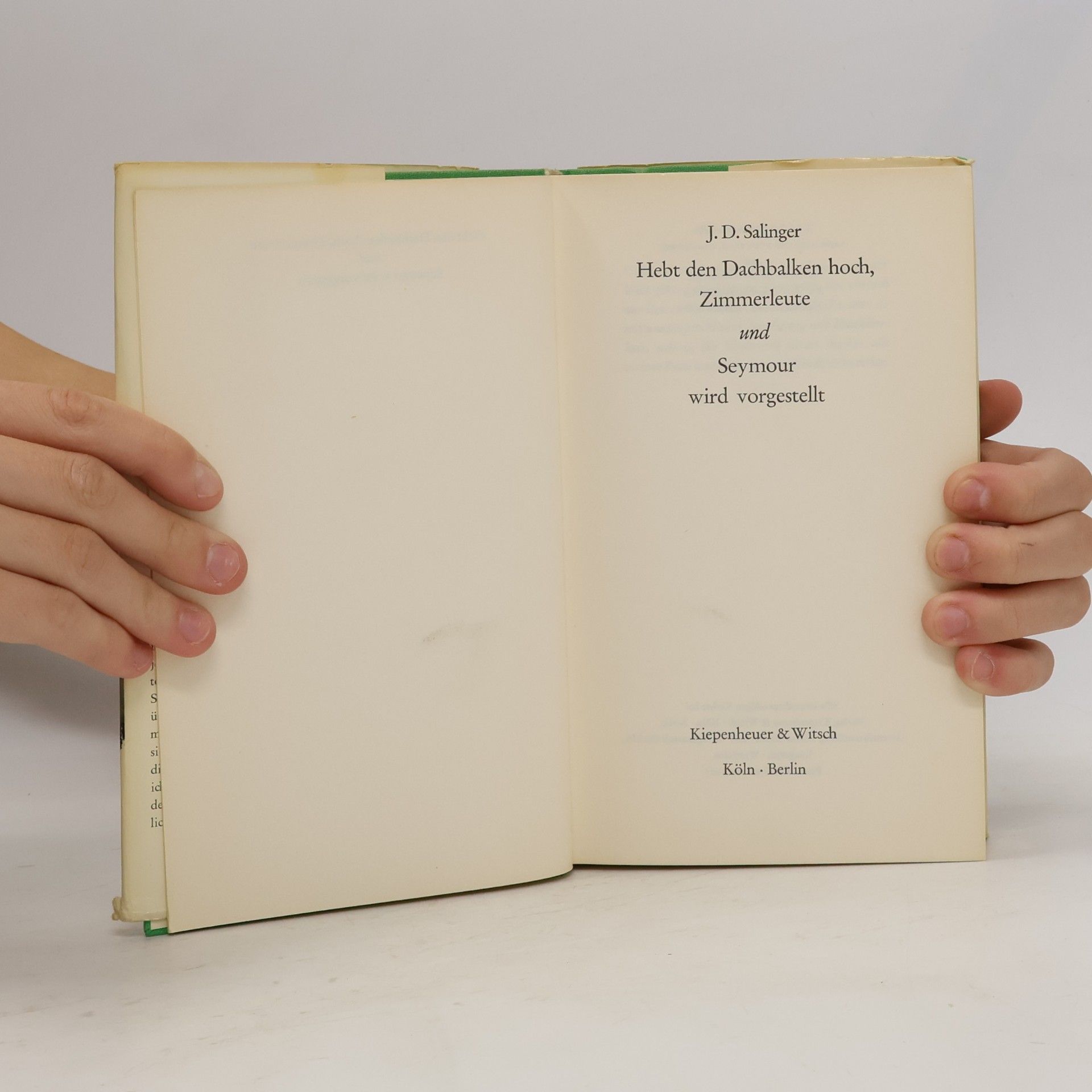 J. D. Salinger Hebt den Dachbalken hoch, Zimmerleute & Seymour wird vorgestellt