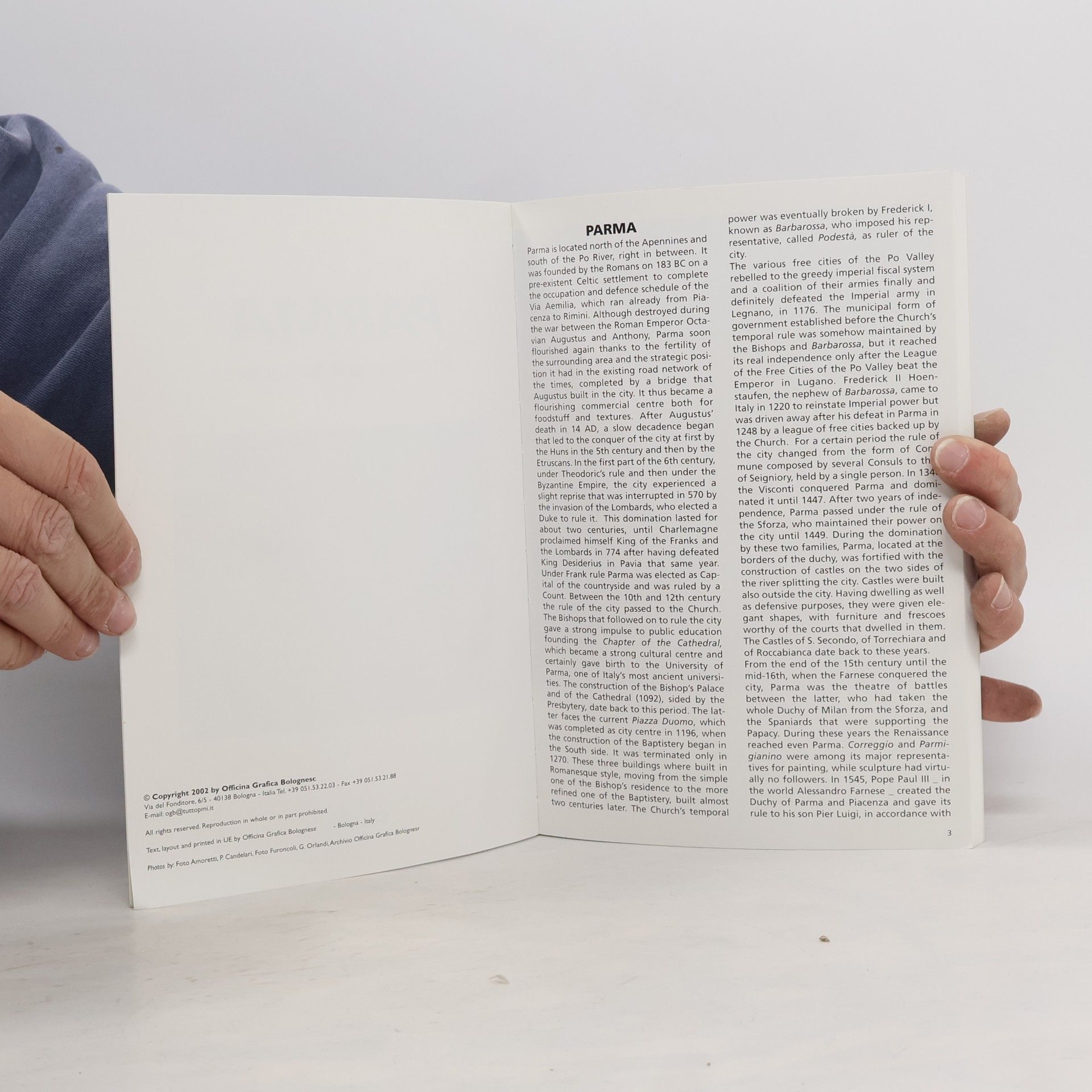 Parma. Art, History and Monuments. English Edition