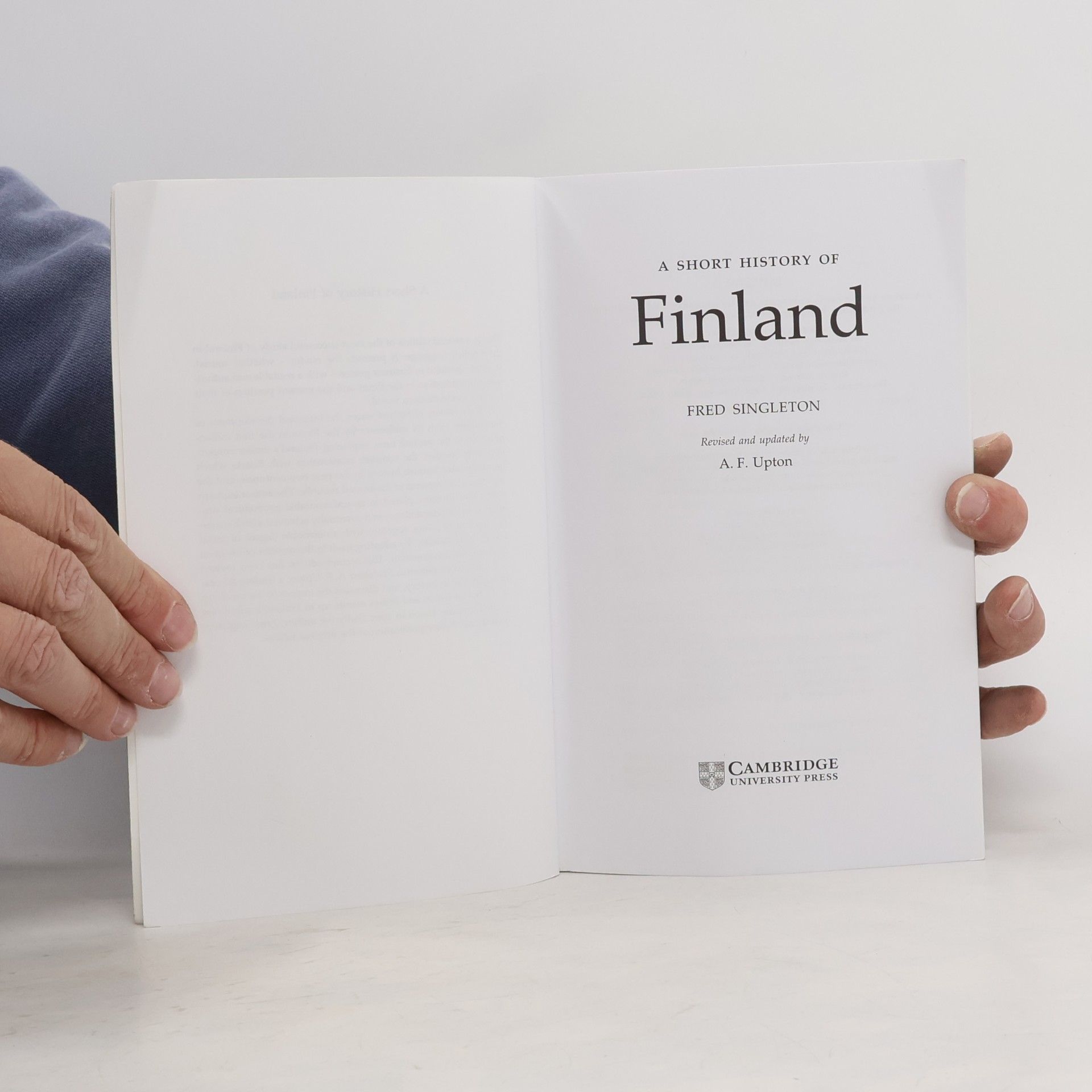 Fred Singleton A Short History of Finland