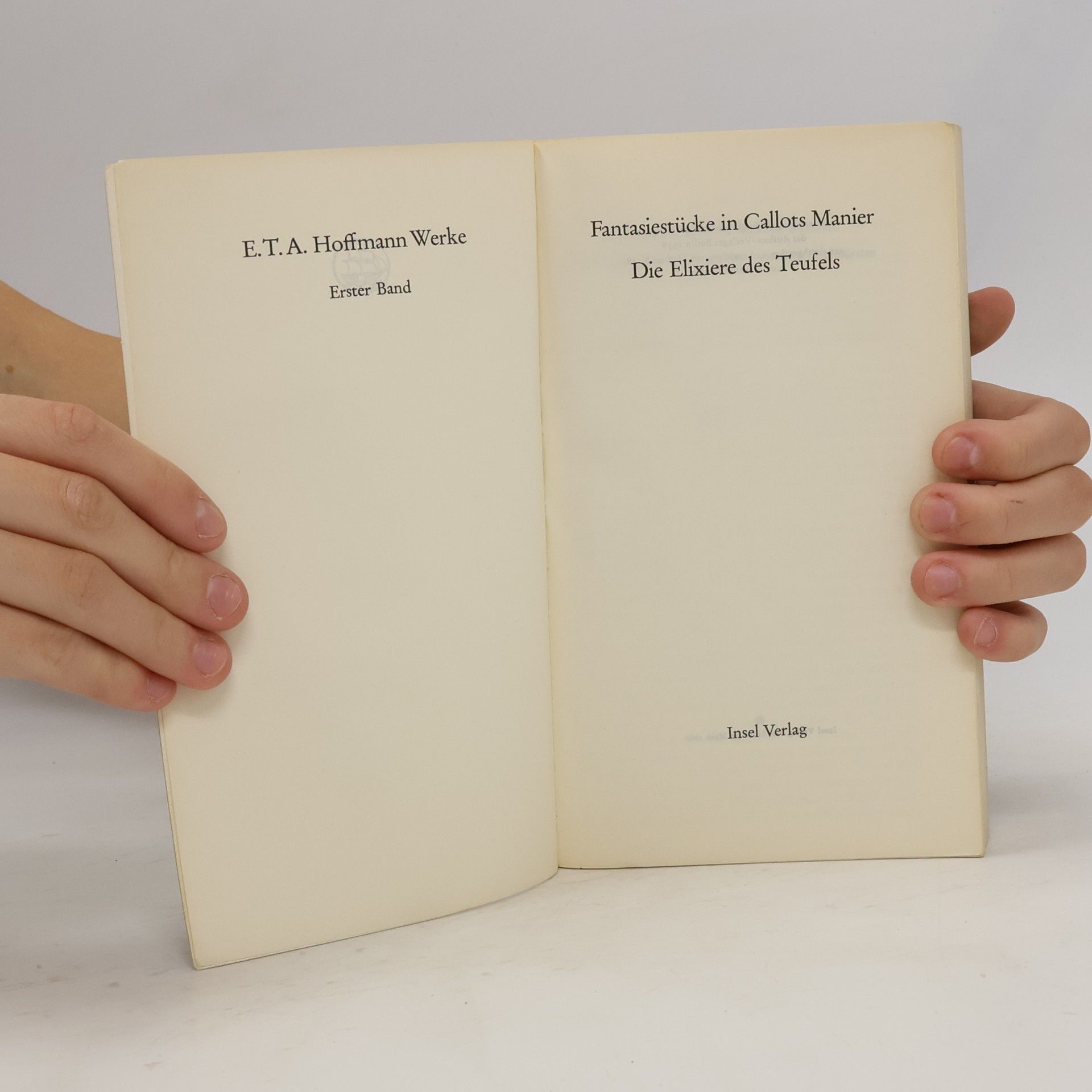 E. T. A. Hoffmann Nachtstücke und andere Erzählungen 1
