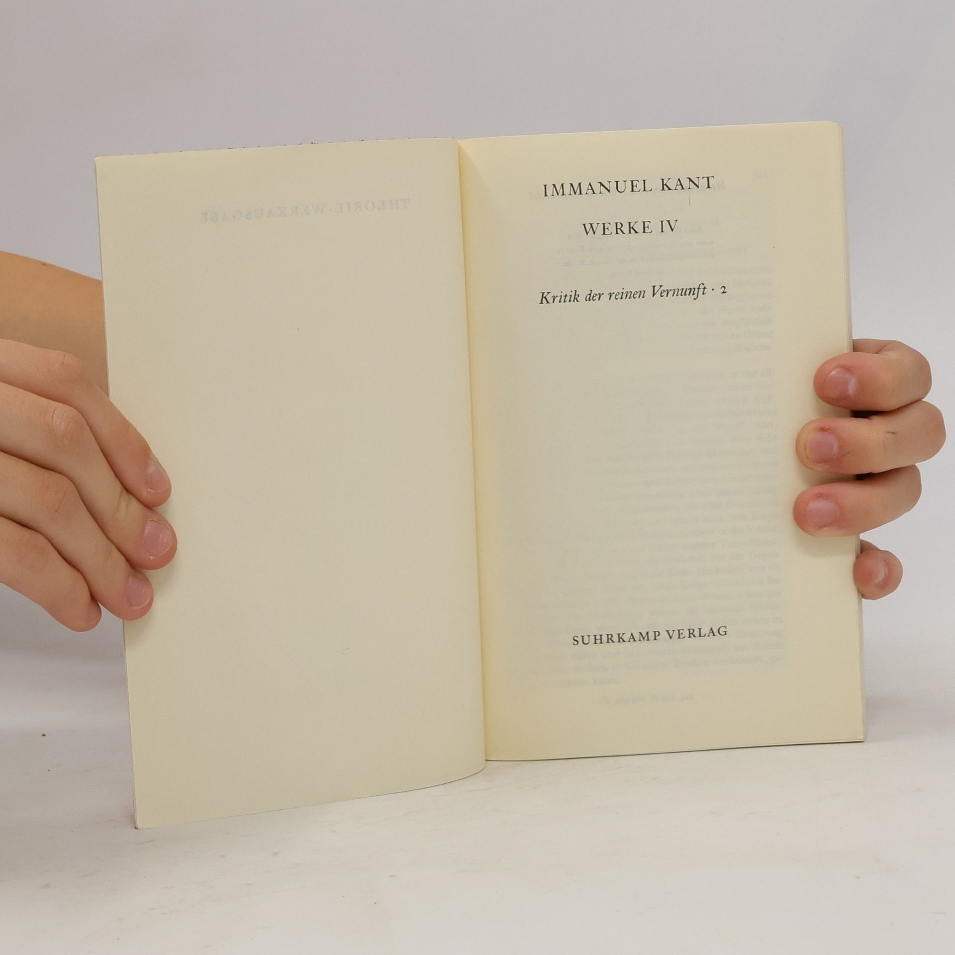 Immanuel Kant Kritik der reinen Vernunft 2