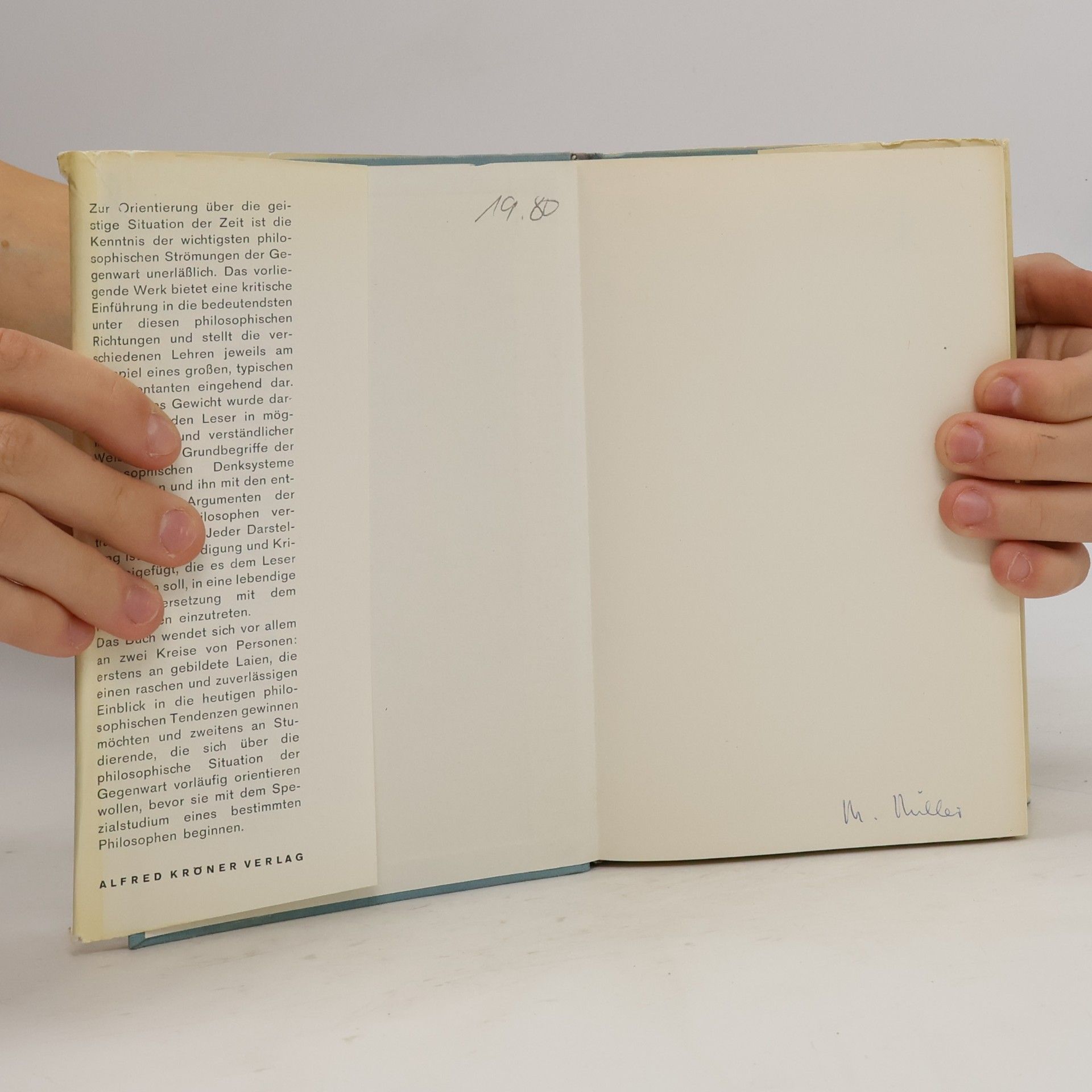 Wolfgang Stegmüller Hauptströmungen der Gegenwartsphilosophie