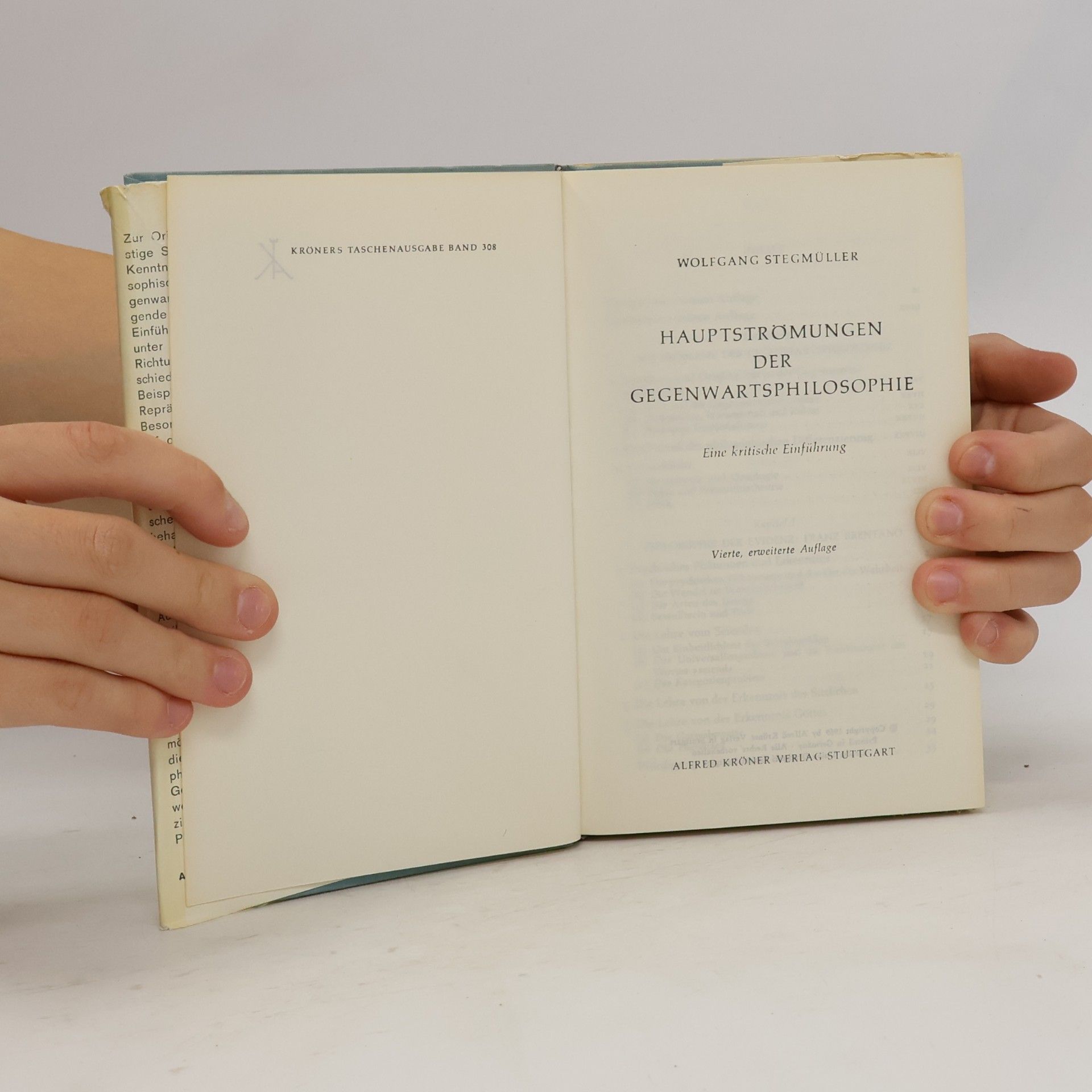 Wolfgang Stegmüller Hauptströmungen der Gegenwartsphilosophie