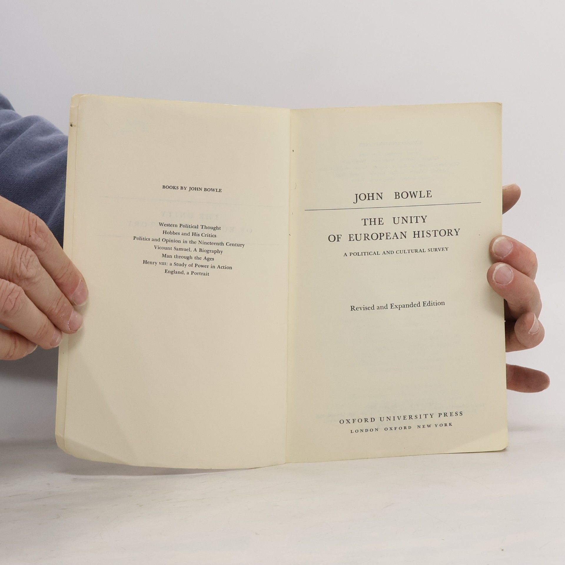 John Bowle The Unity of European History