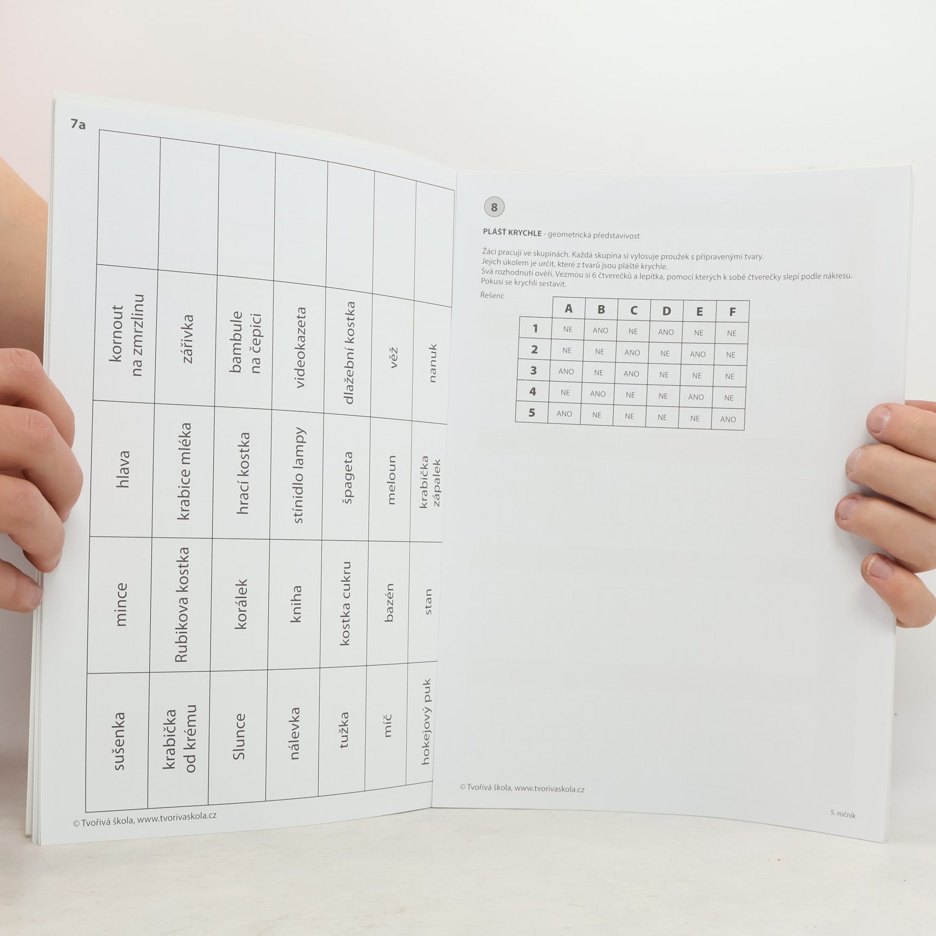 Kolektiv autorů Pracovní karty a šablony pro činnostní učení matematice v 5. ročníku