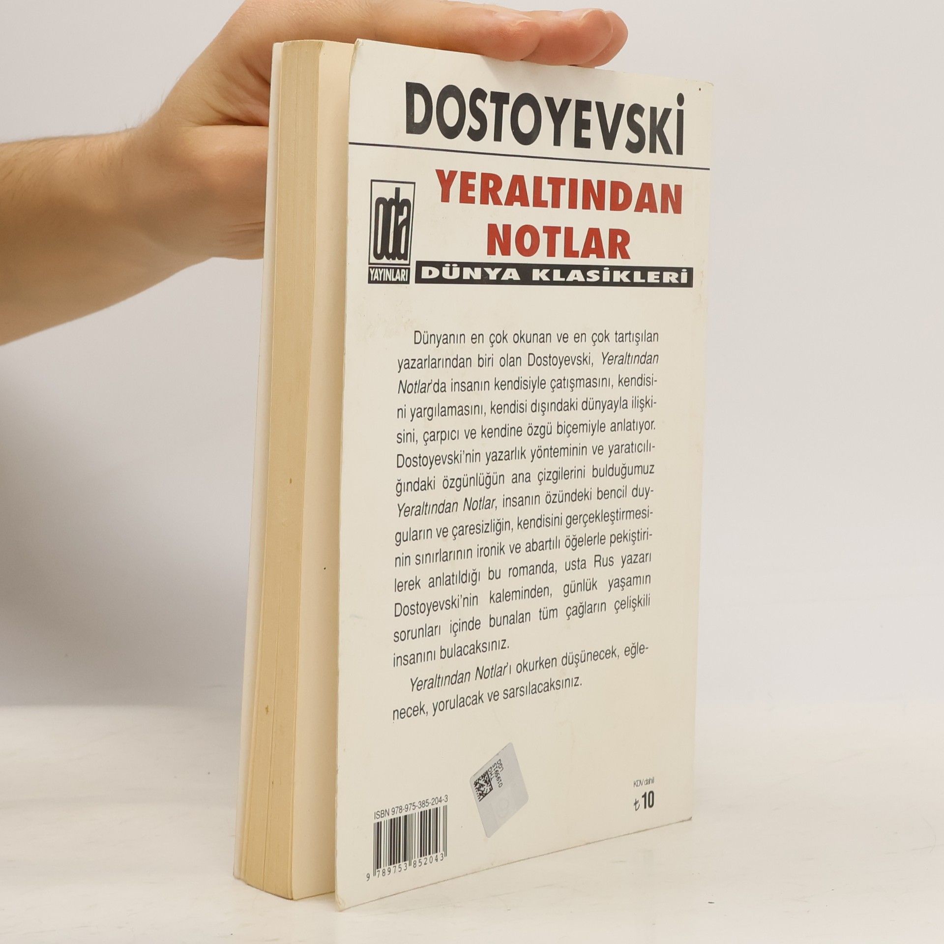 Fyodor Mikhailovich Dostoevsky Yeraltından Notlar - 13. Basım