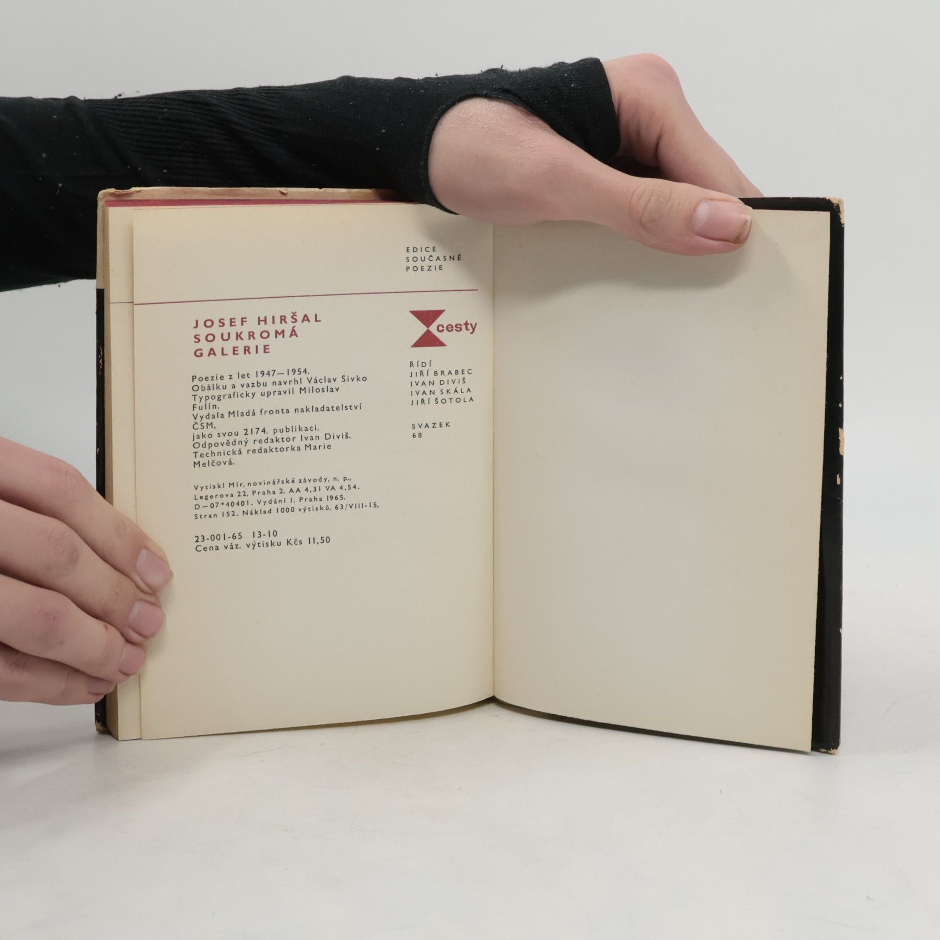 Josef Hiršal Soukromá galerie. Poezie z let 1947-1954