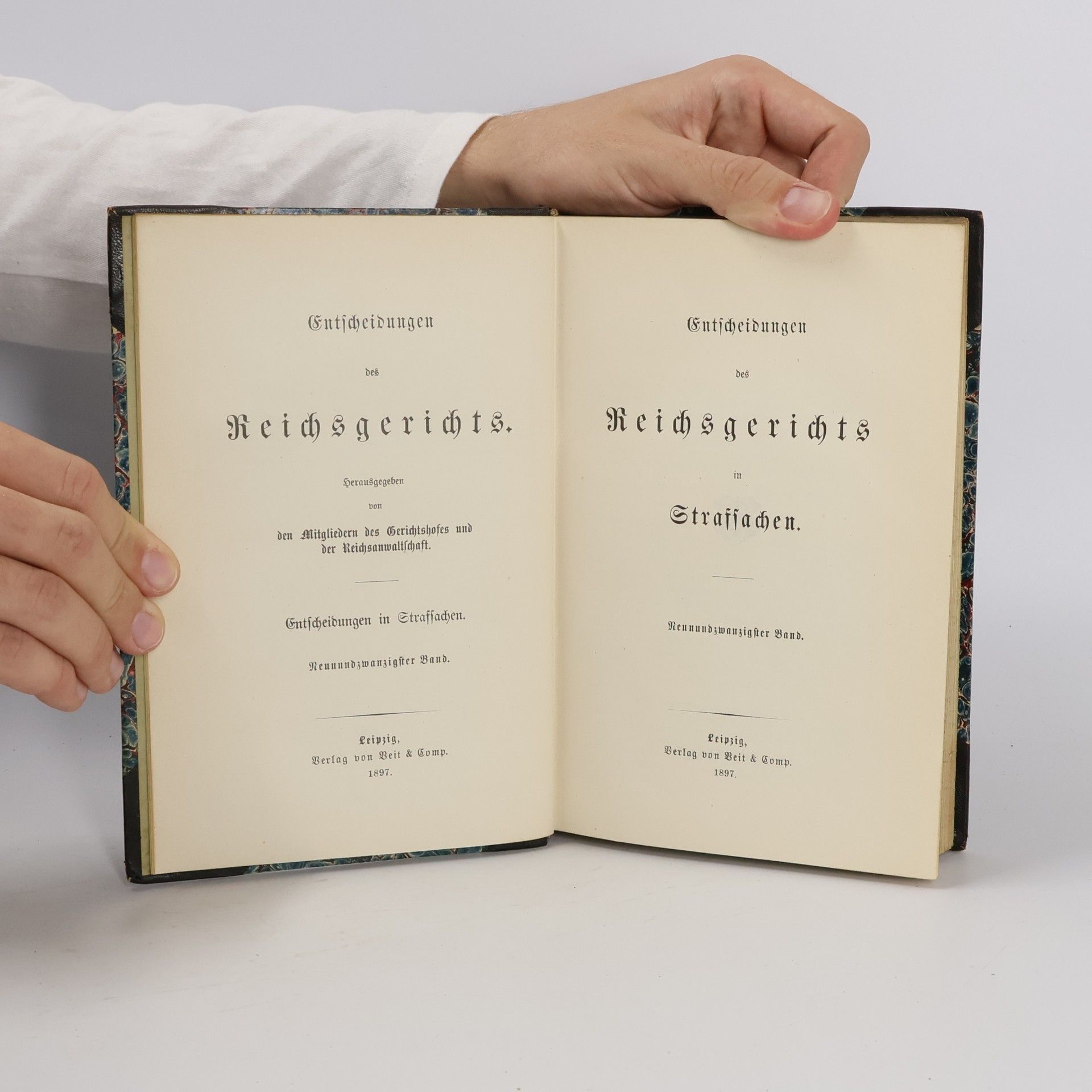 Autorenkollektiv Entscheidungen des Reichsgerichts in Strafsachen 29