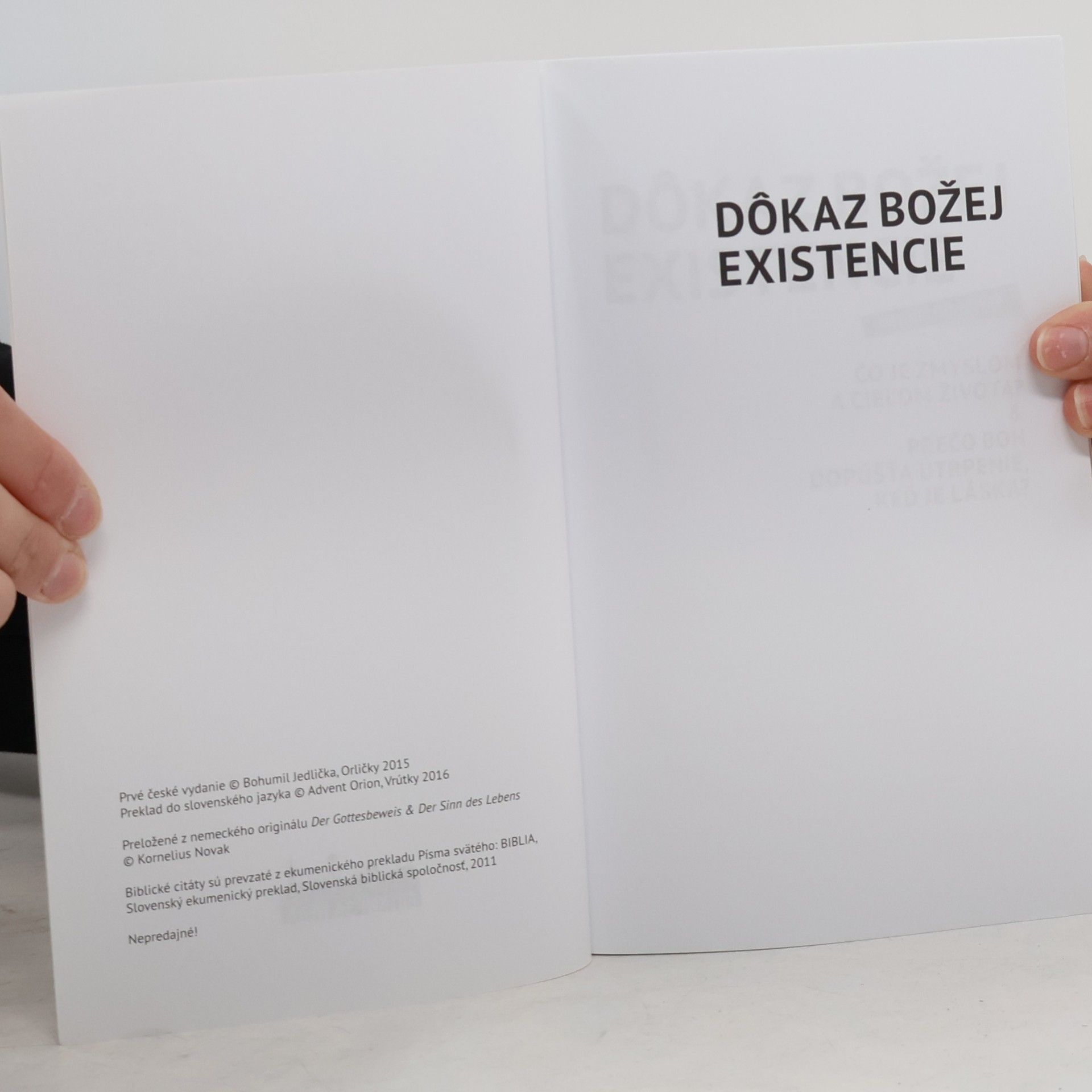 Kornelius Novak Dôkaz božej existencie