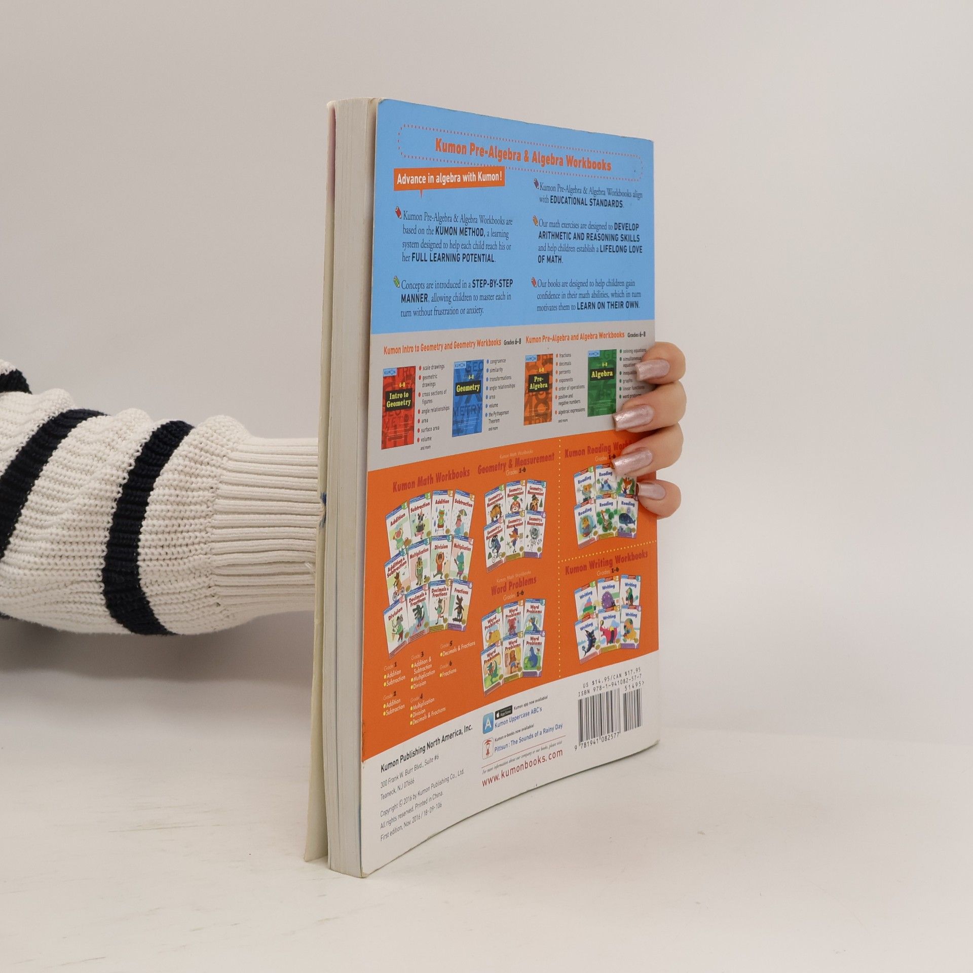 Kumon Publishing Kumon Middle School Math Workbooks: Pre-Algebra Workbook