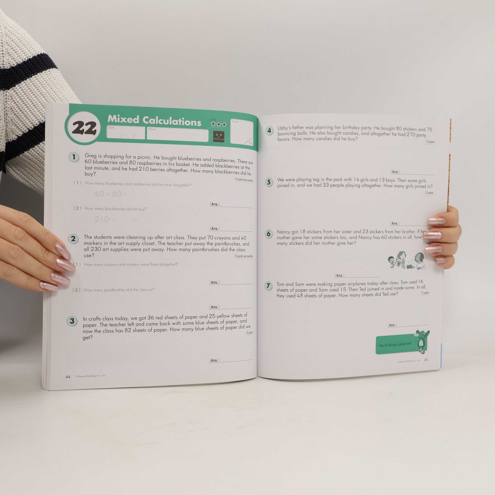 Kumon Publishing Kumon Math Workbooks: Grade 3 Word Problems