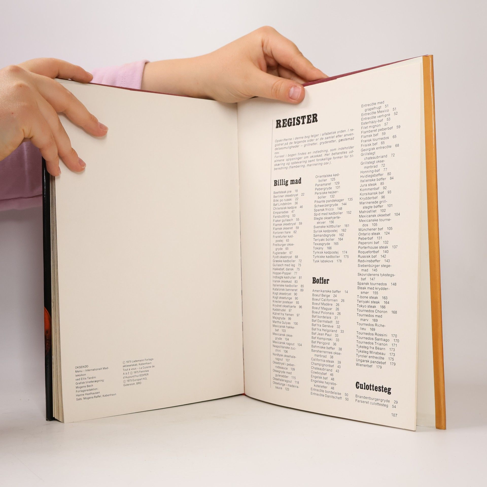 Autorenkollektiv MENU Internationalt Madleksikon: Oksekød II