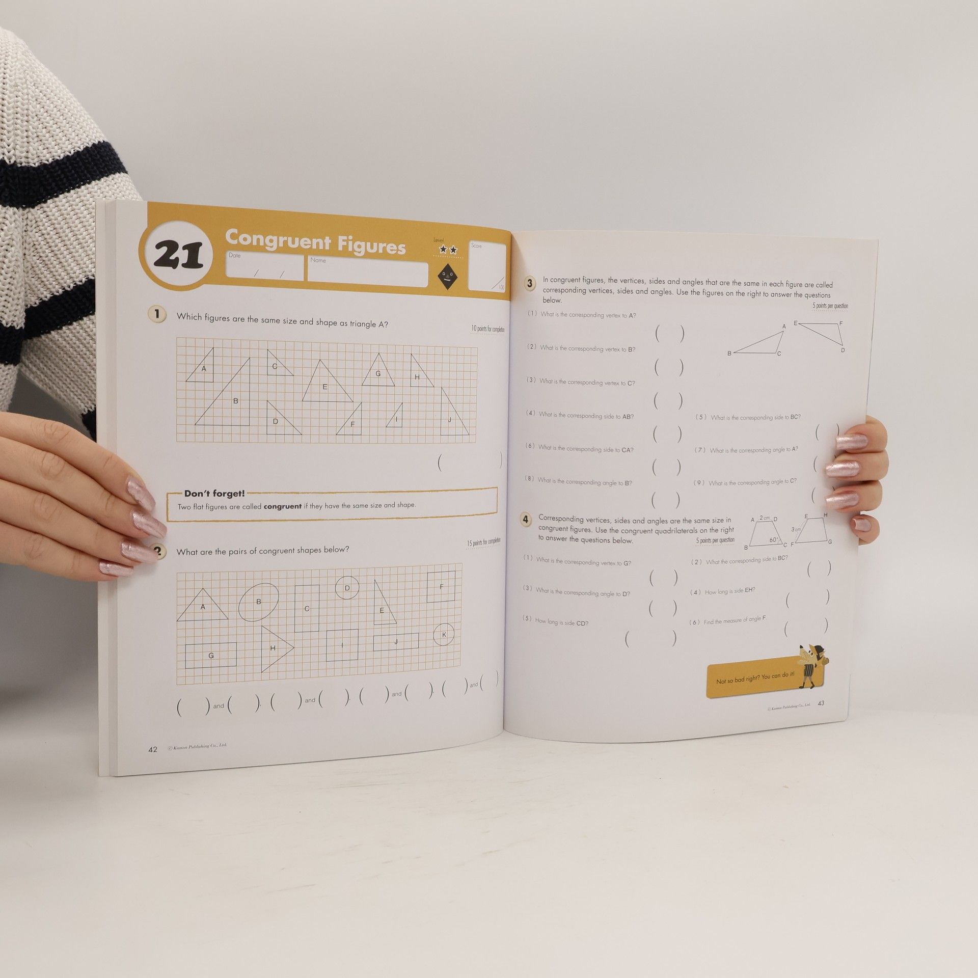 Kumon Publishing Kumon Math Workbooks: Grade 5 Geometry and Measurement