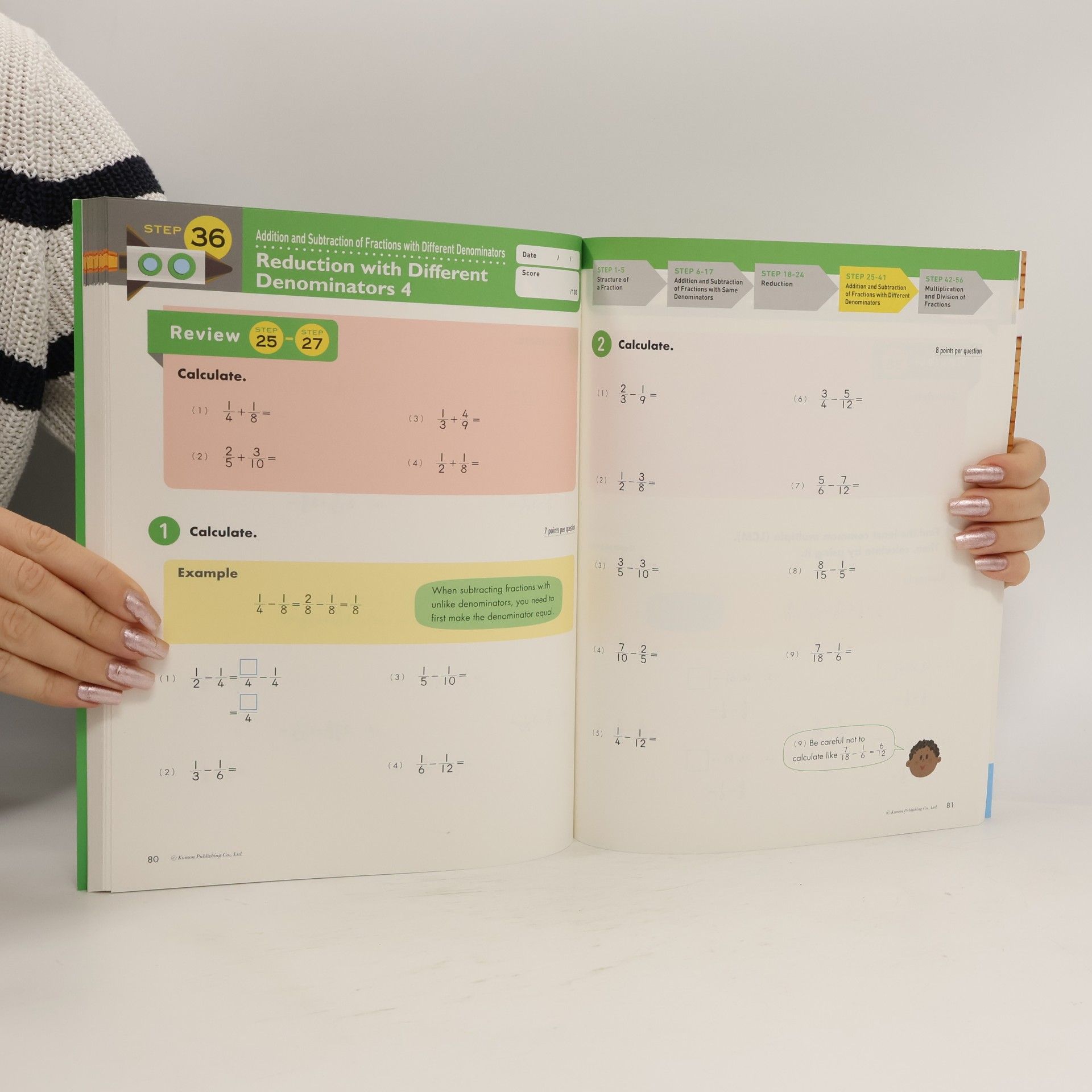 Kumon Publishing Math Boosters: Fractions (Grades 4-6)