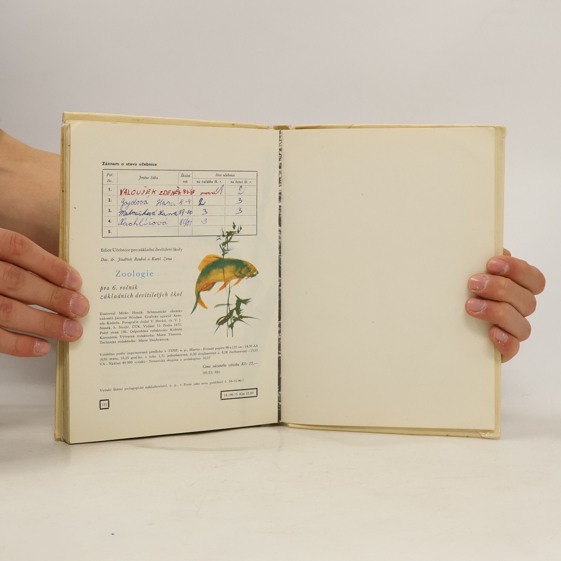 Jindřich Roubal Zoologie pro 6. ročník základních devítiletých škol