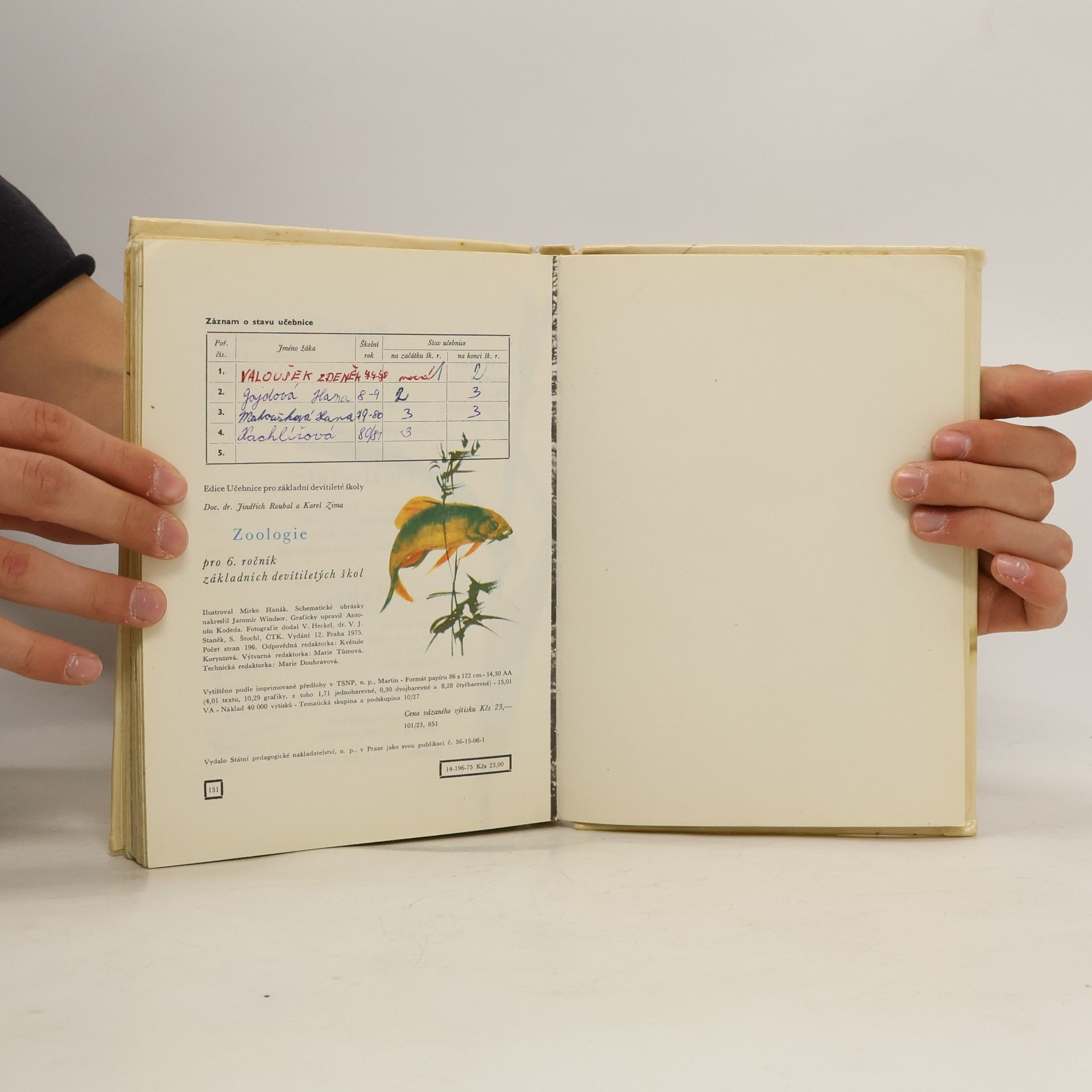 Jindřich Roubal Zoologie pro 6. ročník základních devítiletých škol