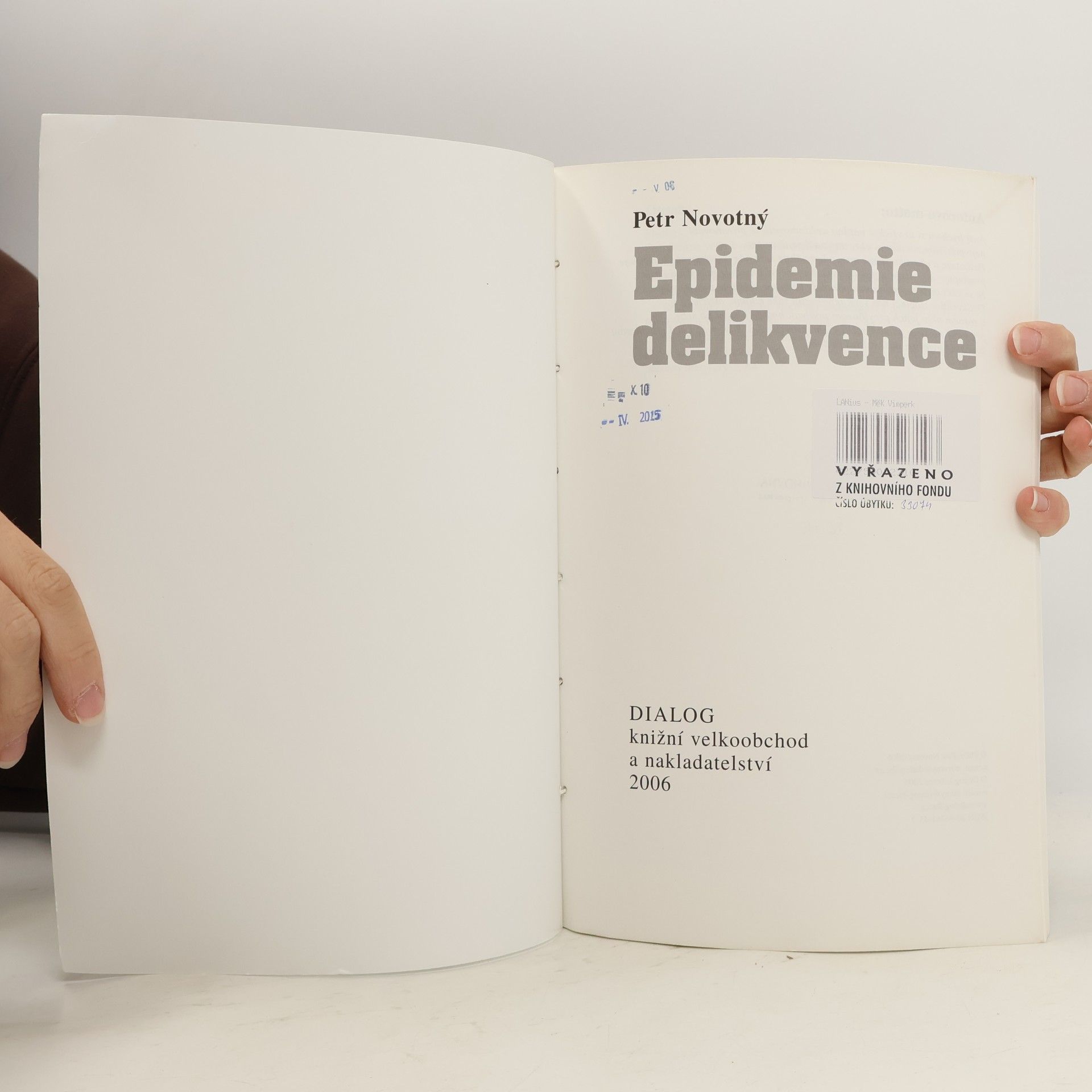 Petr Novotný Epidemie delikvence