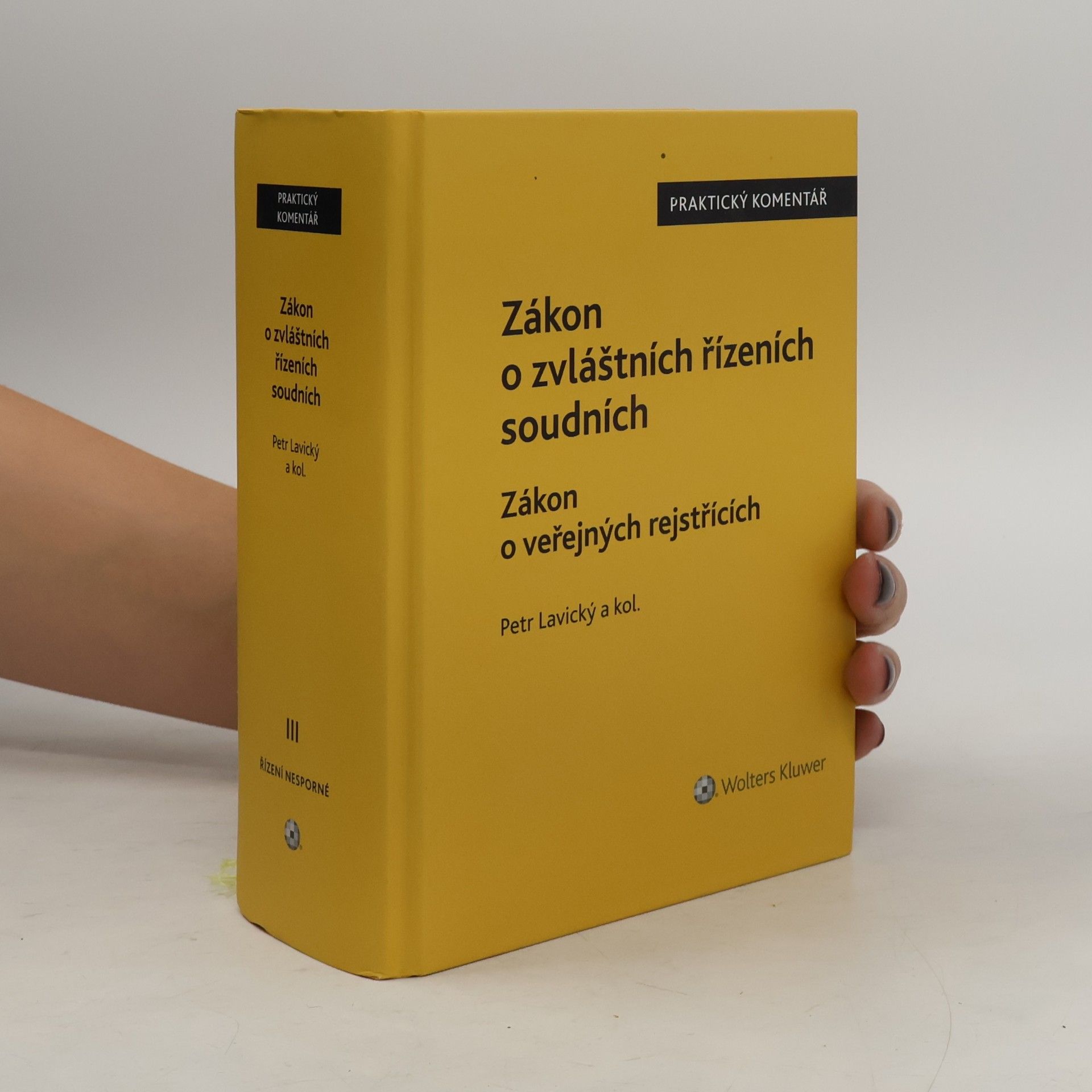 Petr Lavický Praktický komentář - 3: Zákon o zvláštních řízeních soudních. Zákon o veřejných rejstřících