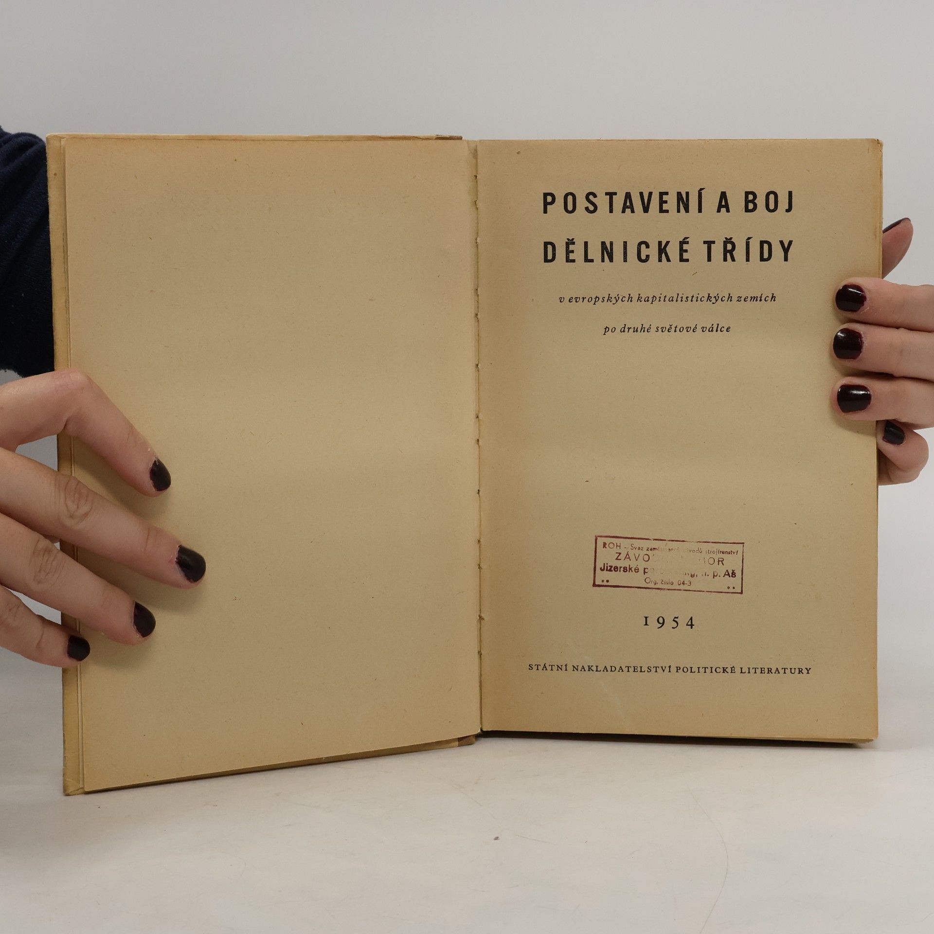 kolektiv Postavení a boj dělnické třídy