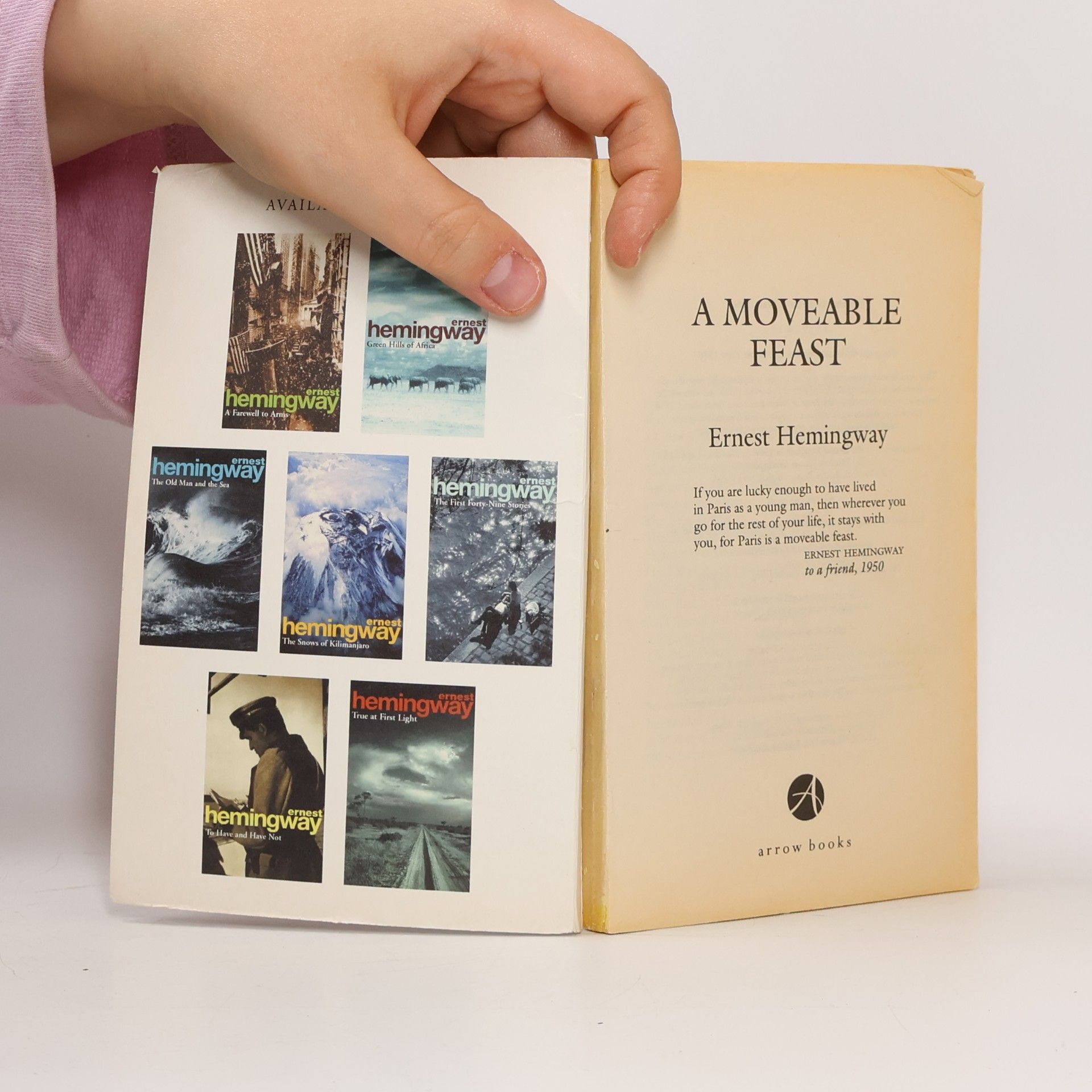 Ernest Hemingway A Moveable Feast